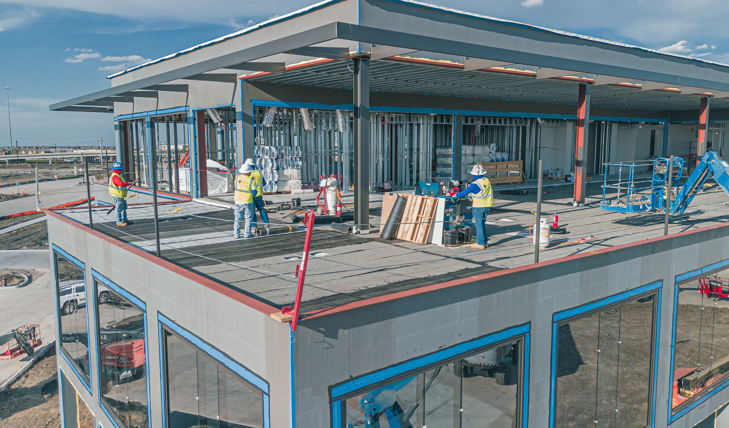 Construction Camera and Drone Work - Veritex Bank