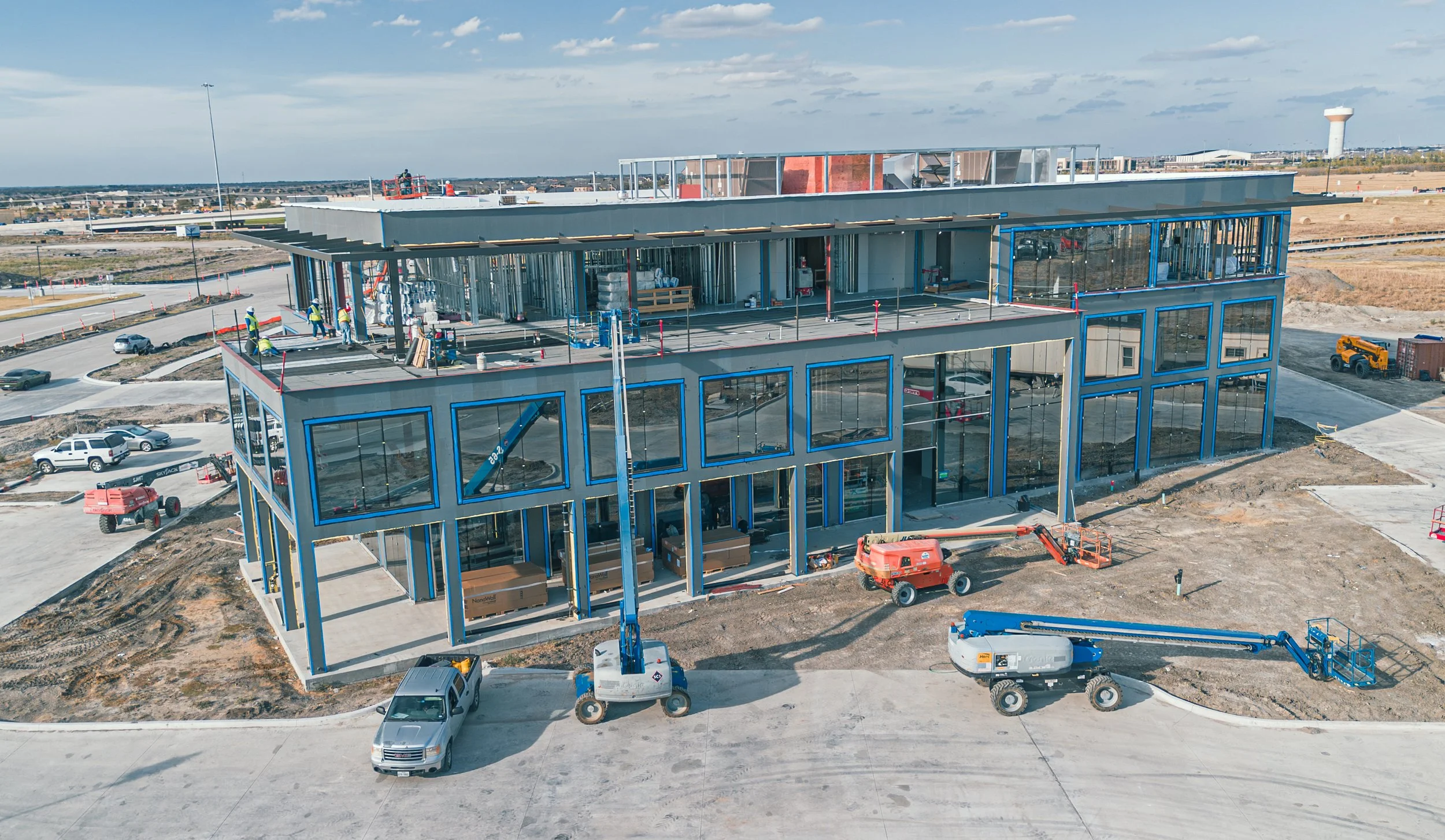 Construction Camera and Drone Work - Veritex Bank