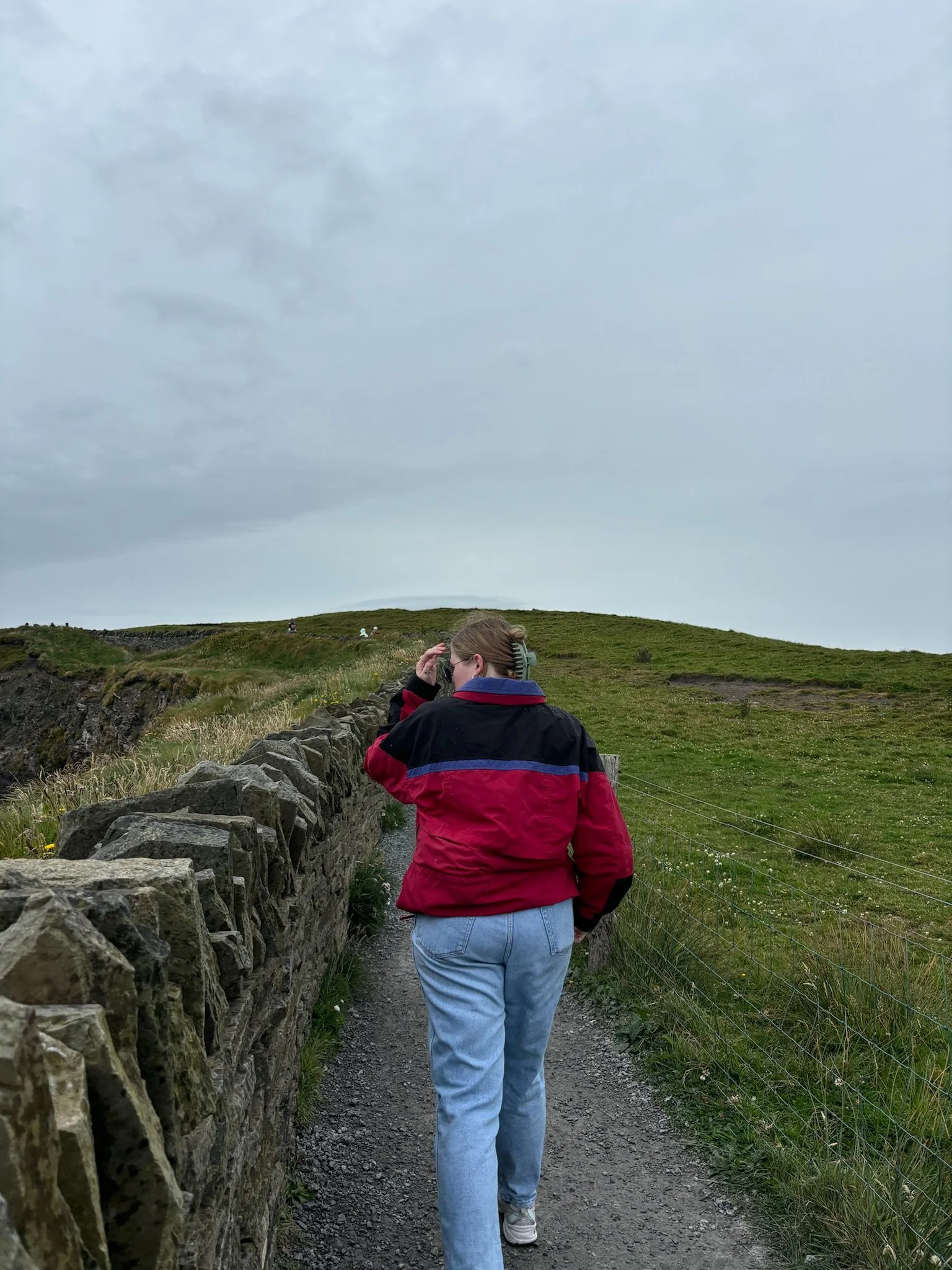 Walking along the cliffs