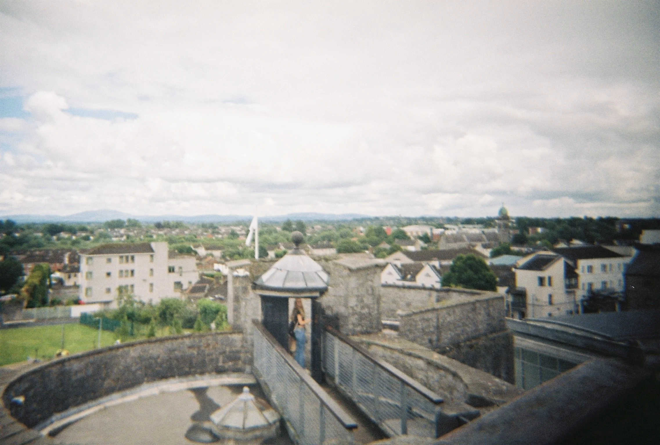 Ella exploring King John's castle