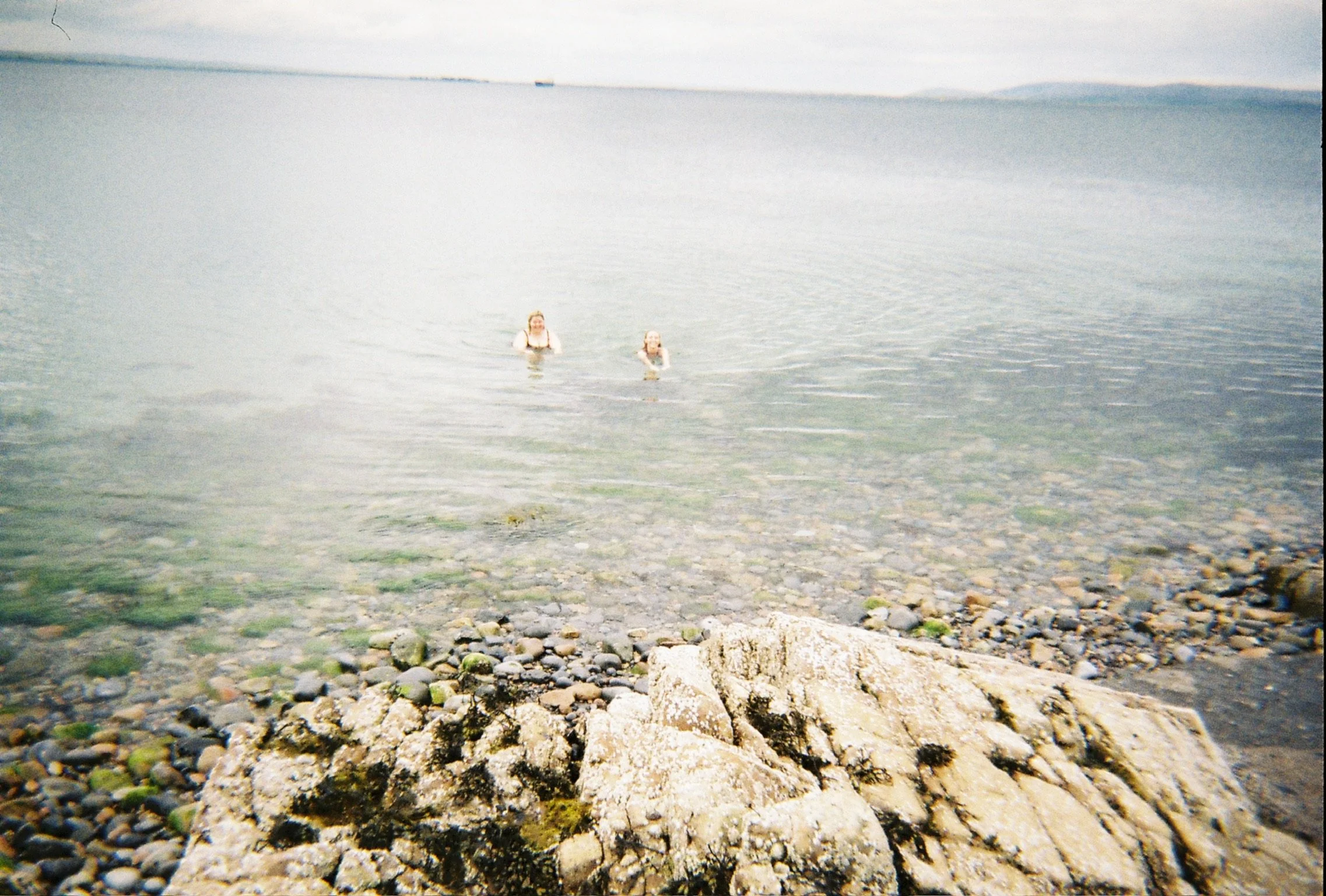 Ella and Shelby going swimming