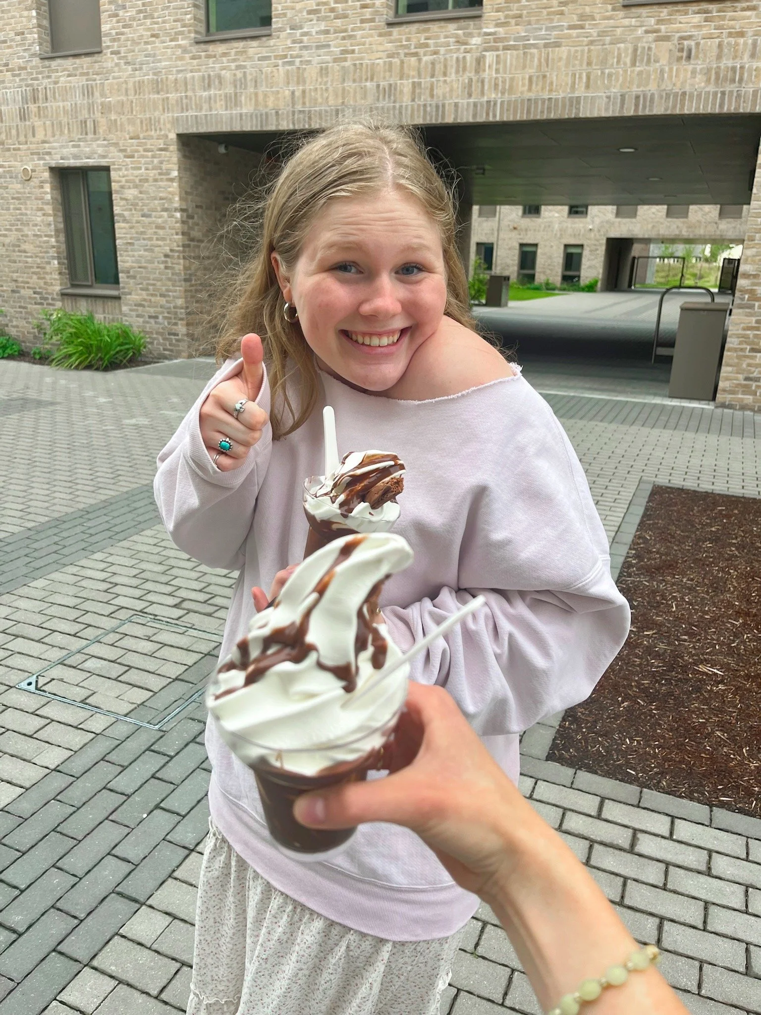 Me and Ella with our sundaes