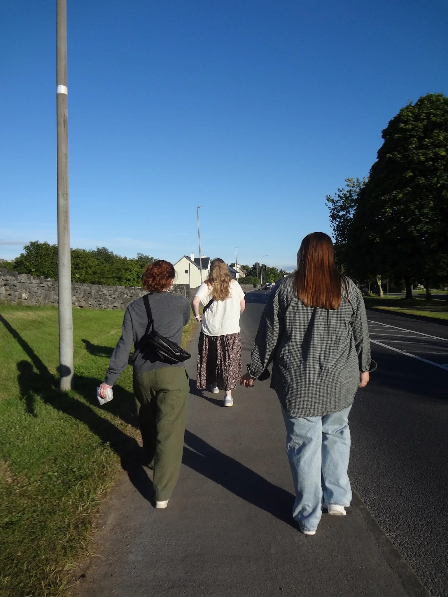 On the way to the bus stop