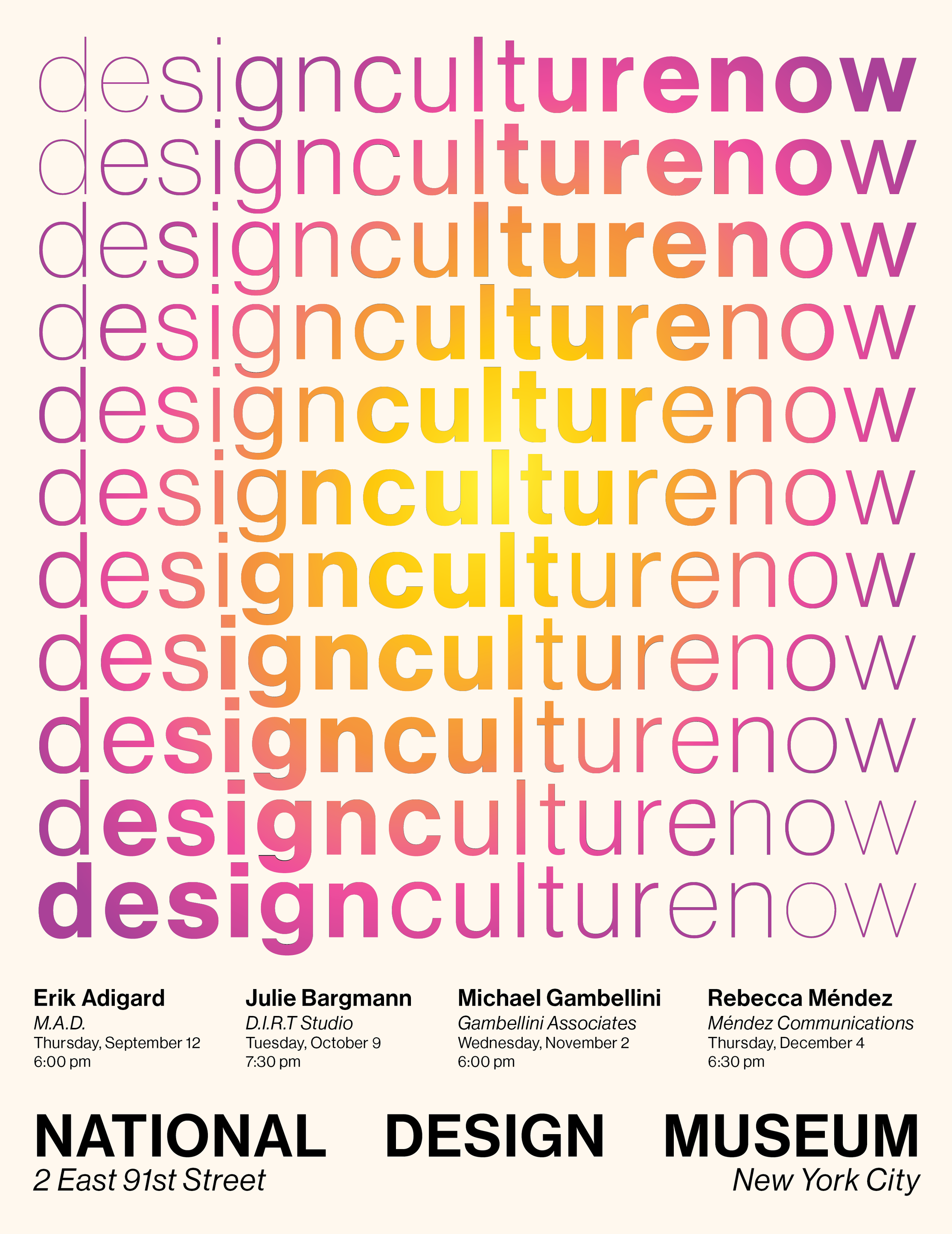 Design Culture Now Spec Poster - MEJO 482