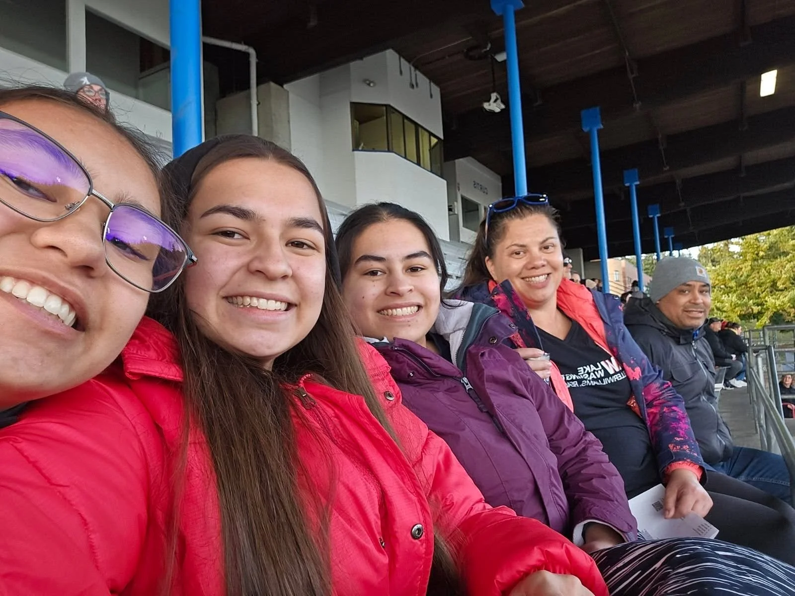 Cheering on our favorite KW soccer player! Lindsey-Fay was called up to varsity for their district play offs.