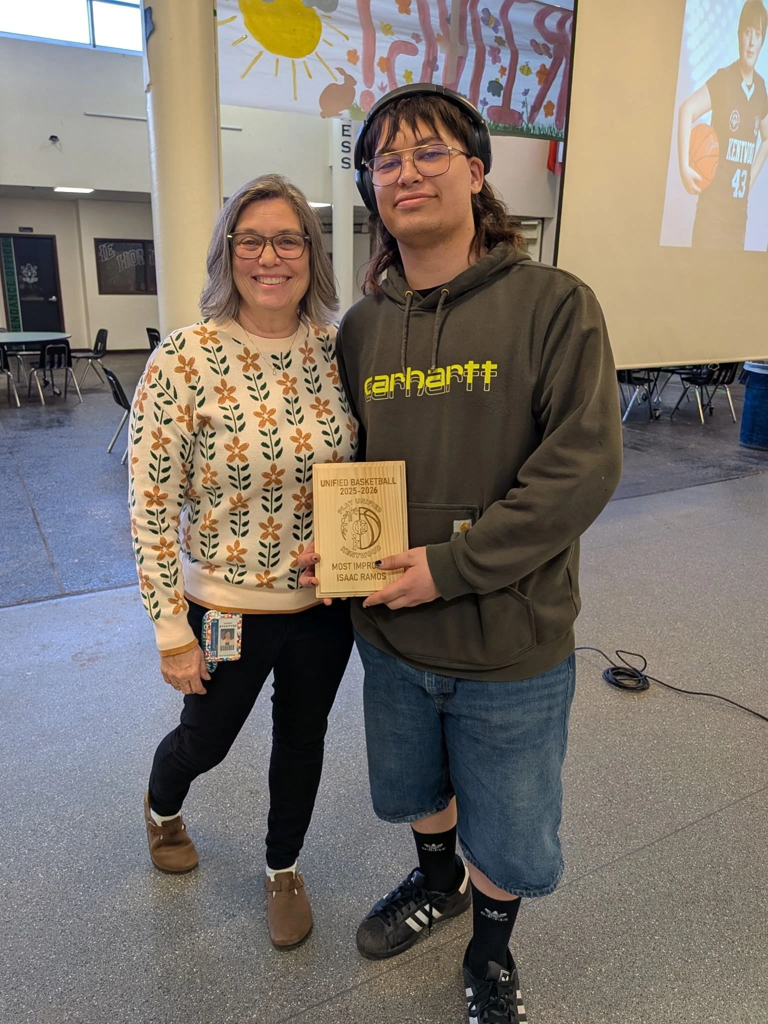 So proud of Isaac! He earned Most Improved 🏀 Isaac had never played basketball on a team. I hoped he would like playing as much as I do! He had such a fantastic season with great friends and amazing coaches. He worked hard and stayed coachable.