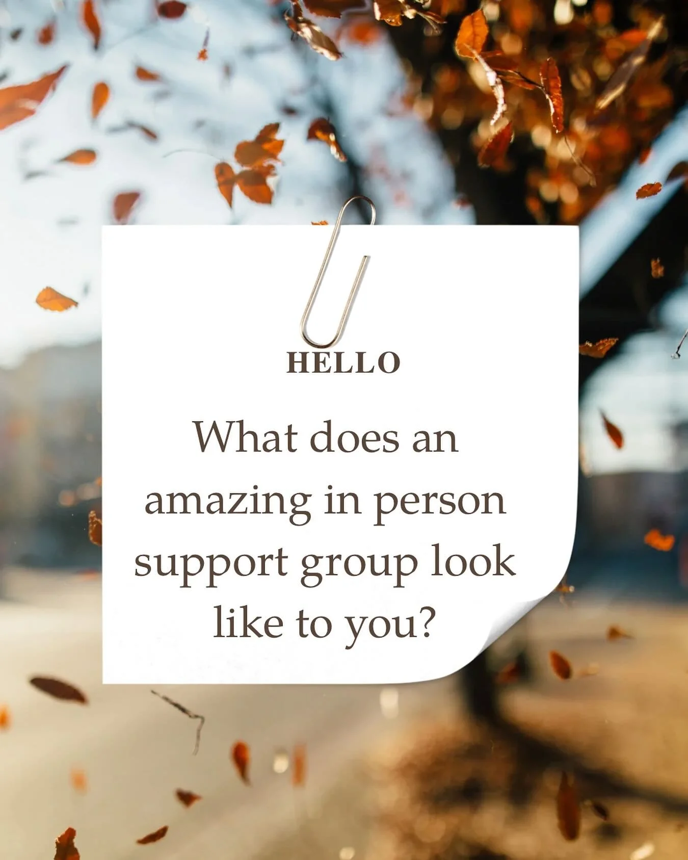 Give it to us, we want to know!

Now that we have our Wilmington DE location up and running while planning out our Kent and Sussex county groups, we want it to be worthwhile. 

SO, let us know what you love and hate about stereotypical support groups