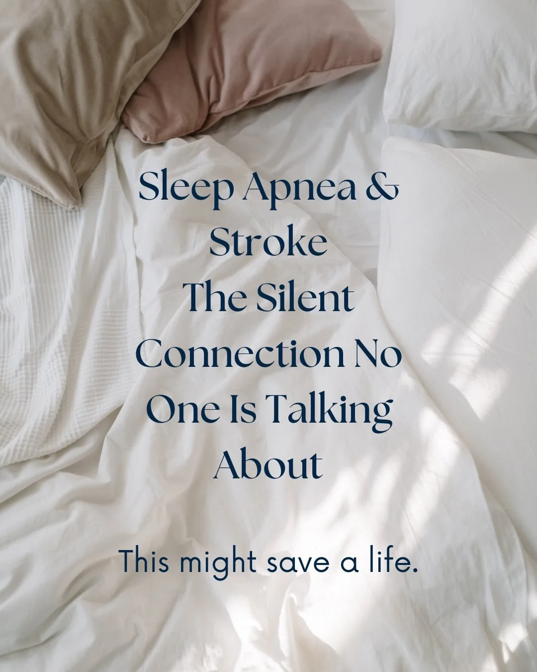 Sleep matters more than you think 💤🧠
Sleep apnea isn&rsquo;t just about snoring or feeling tired&mdash;it&rsquo;s a serious risk factor for stroke. Repeated pauses in breathing lower oxygen levels, increase blood pressure, strain the heart, and rai
