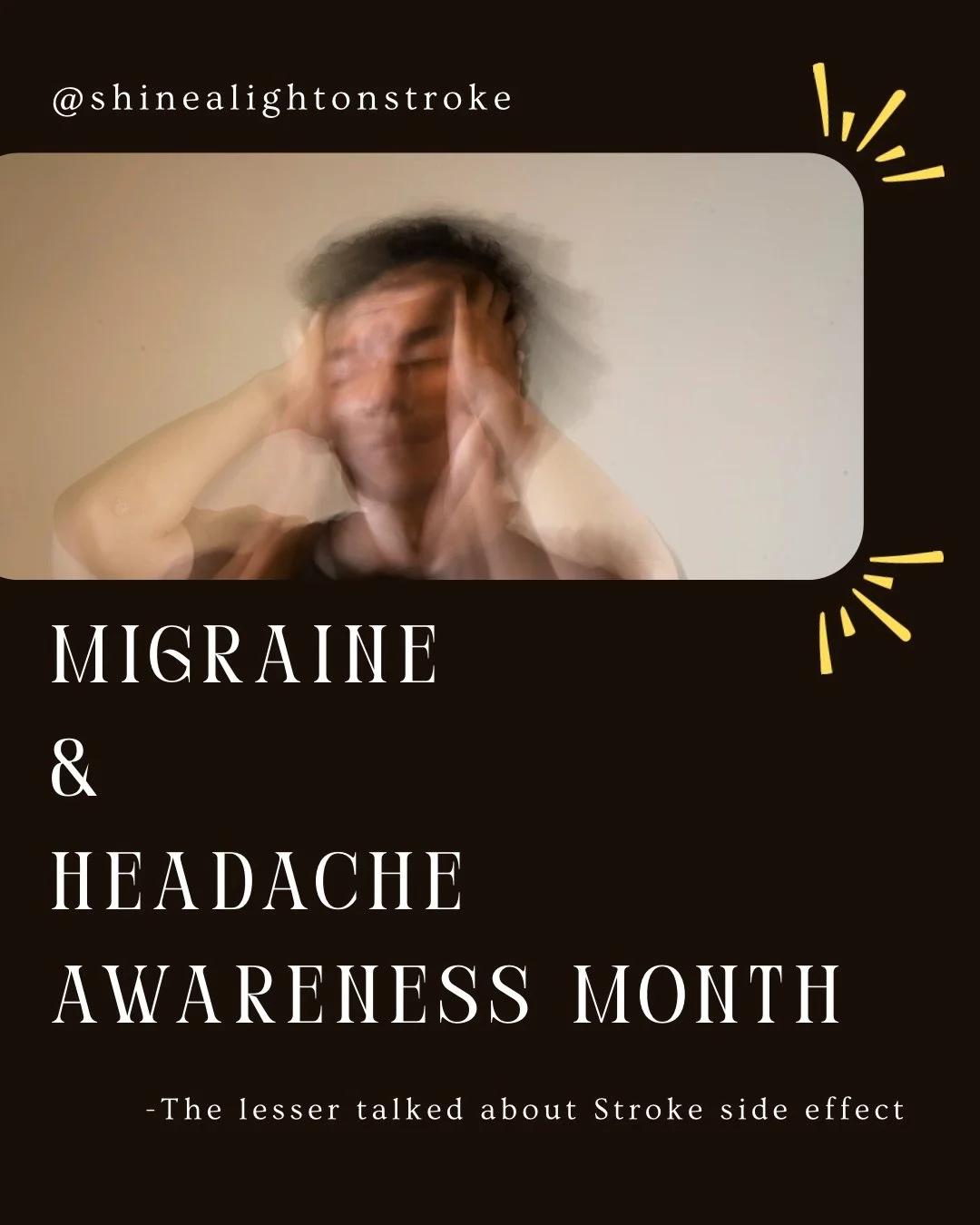 Do you struggle with headaches or migraines post stroke? 

What are some remedies that have helped you?