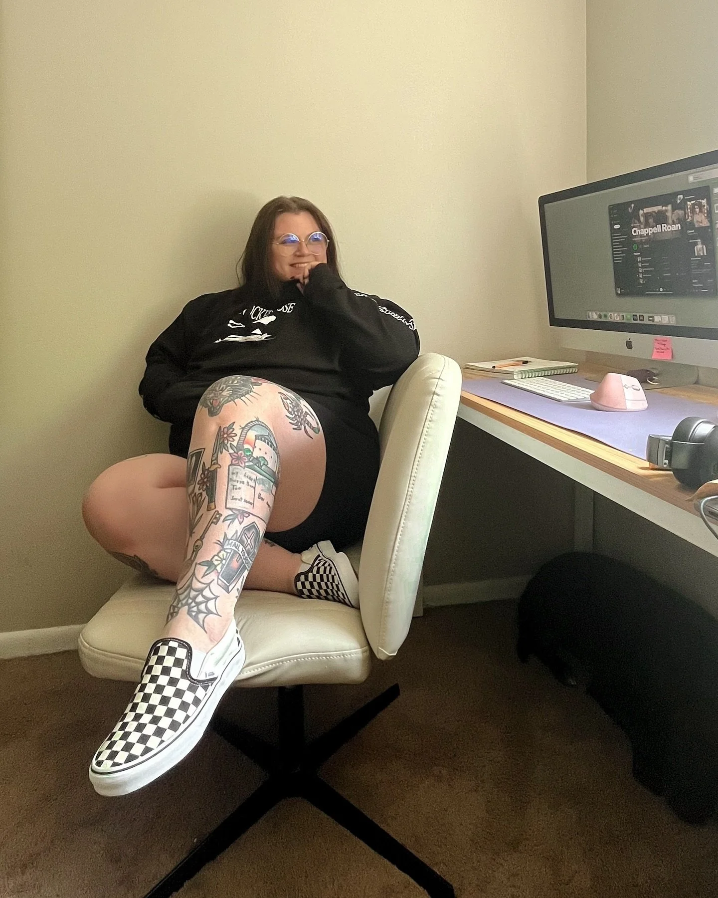 Could go to hell, but we'll probably be fine 🤷🏻&zwj;♀️

-
#tattoos #tattoo #style #vans #americaneagle #chappellroan
