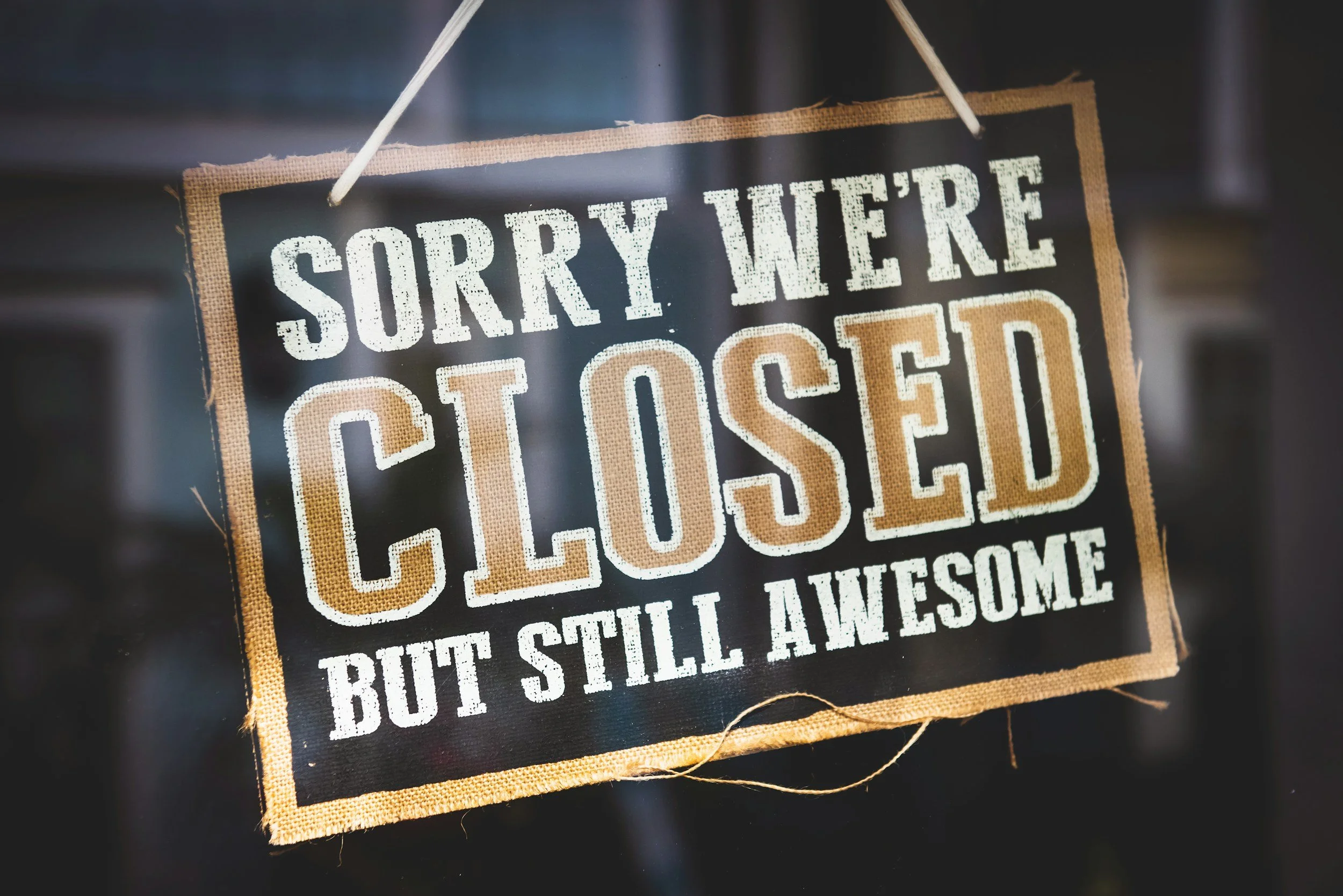 Segue Closed - Thanksgiving Break