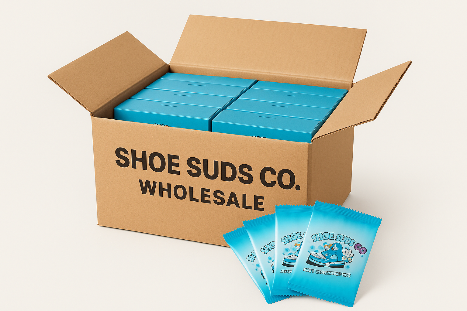 50 Shoe Suds Boxes (20 Wipes Each)