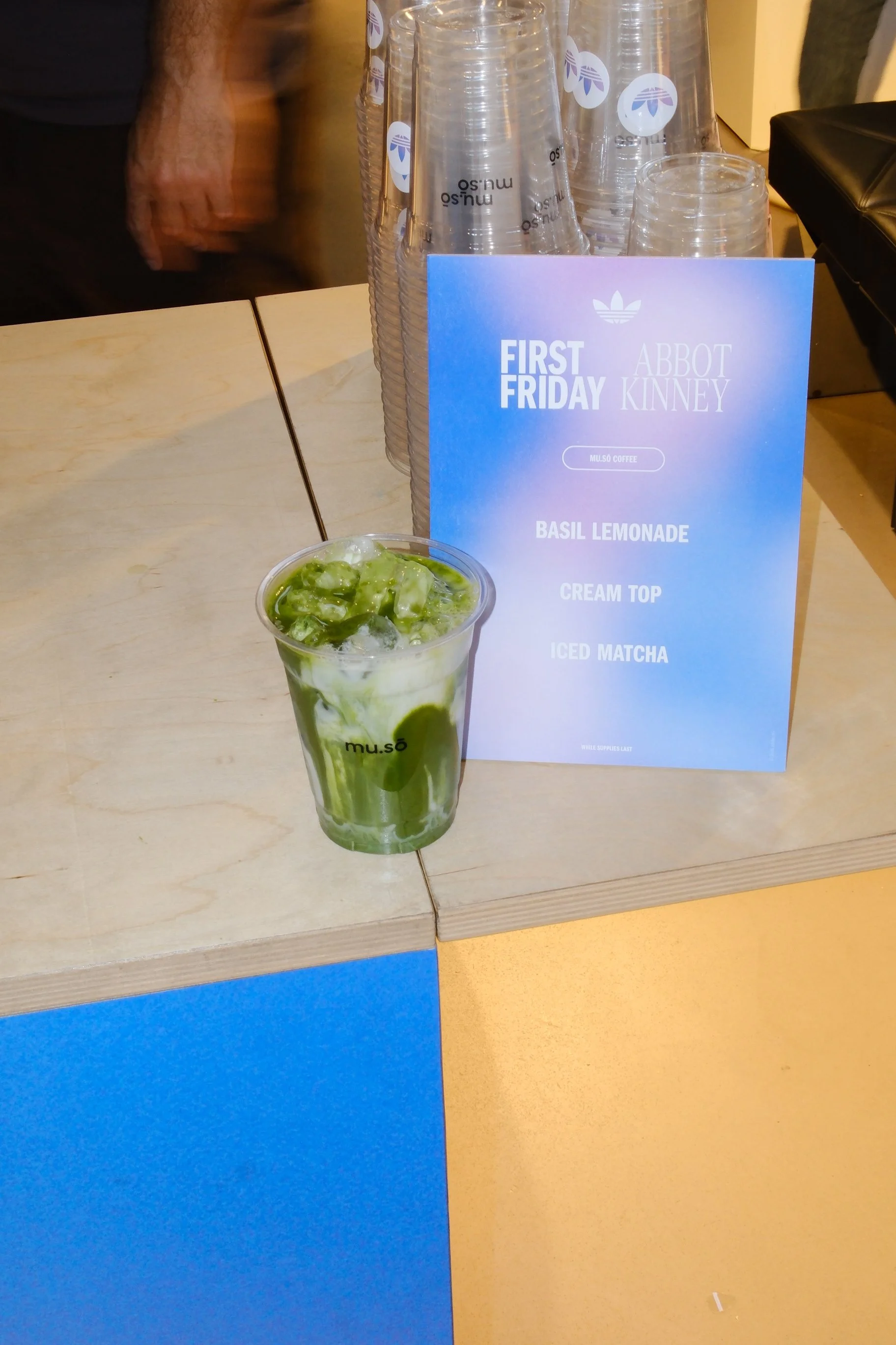 DSCF8531 mu.sō muso 2026 07.03 adidas originals abbot kinney pop up cream top special iced matcha latte event matcha mocha latte best trendy coffee shop ceremonial matcha in west adams culver city los angeles must visit.JPG