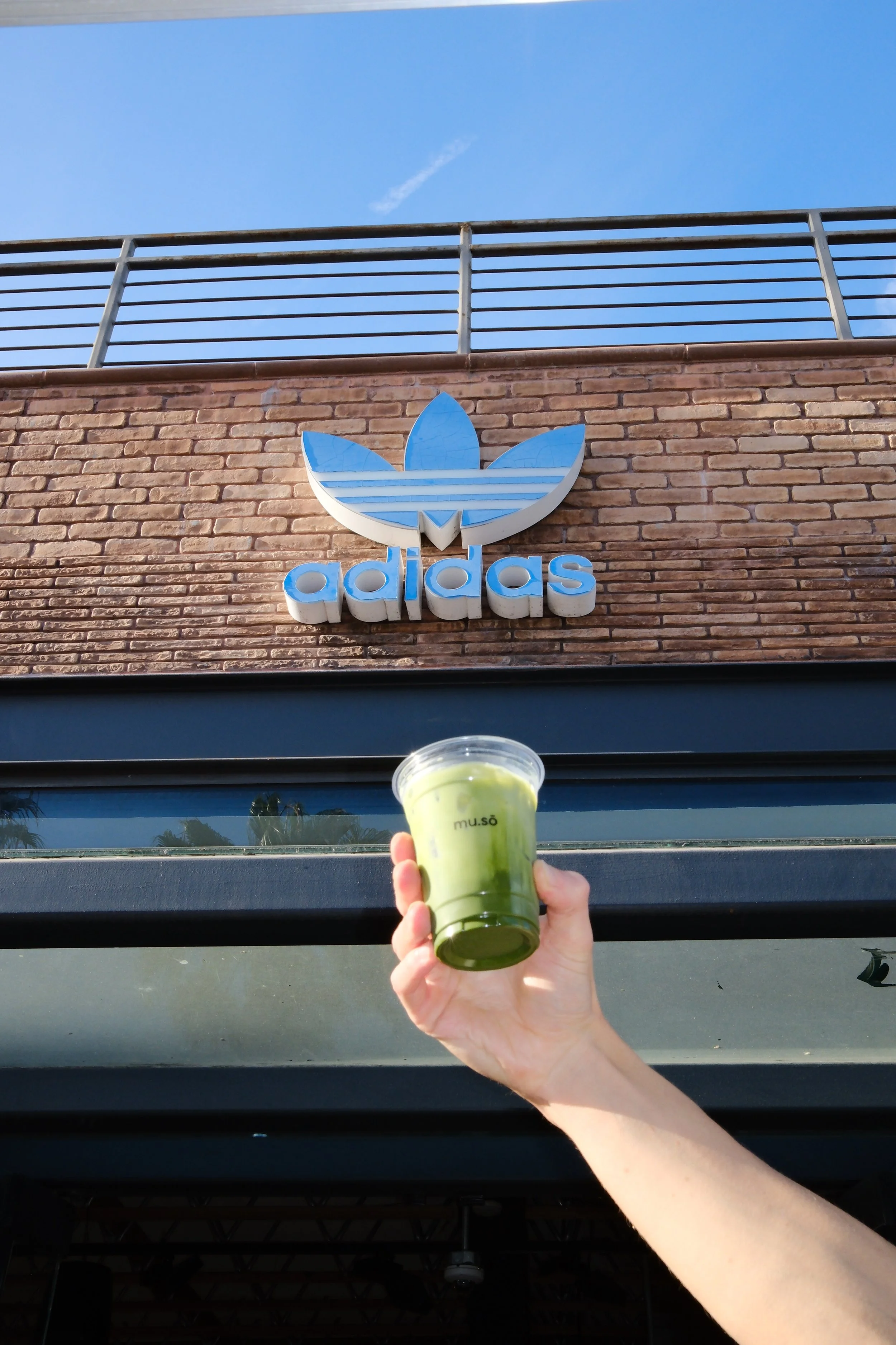 DSCF8568 mu.sō muso 2026 07.03 adidas originals abbot kinney pop up cream top special iced matcha latte event matcha mocha latte best trendy coffee shop ceremonial matcha in west adams culver city los angeles must visit.JPG