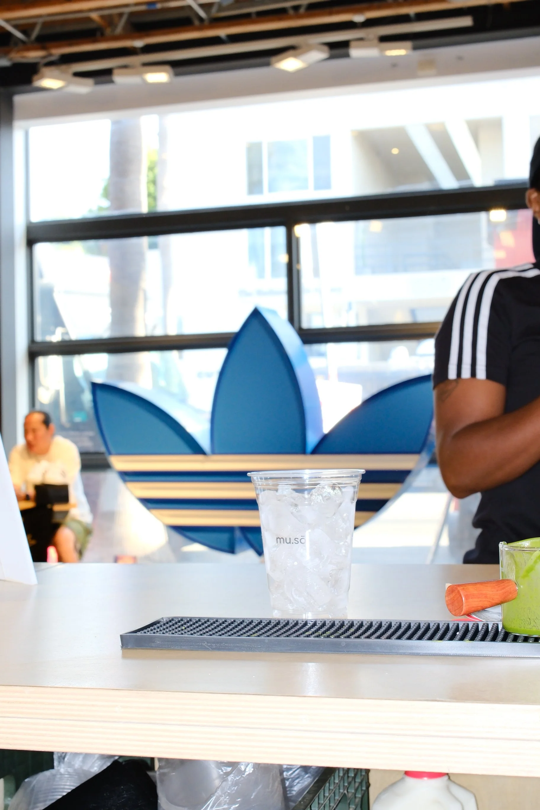 DSCF8599 mu.sō muso 2026 07.03 adidas originals abbot kinney pop up cream top special iced matcha latte event matcha mocha latte best trendy coffee shop ceremonial matcha in west adams culver city los angeles must visit.JPG