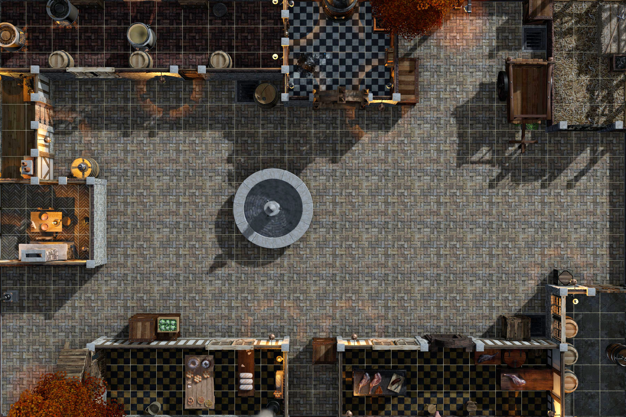 White Chapel Town Square (Night)