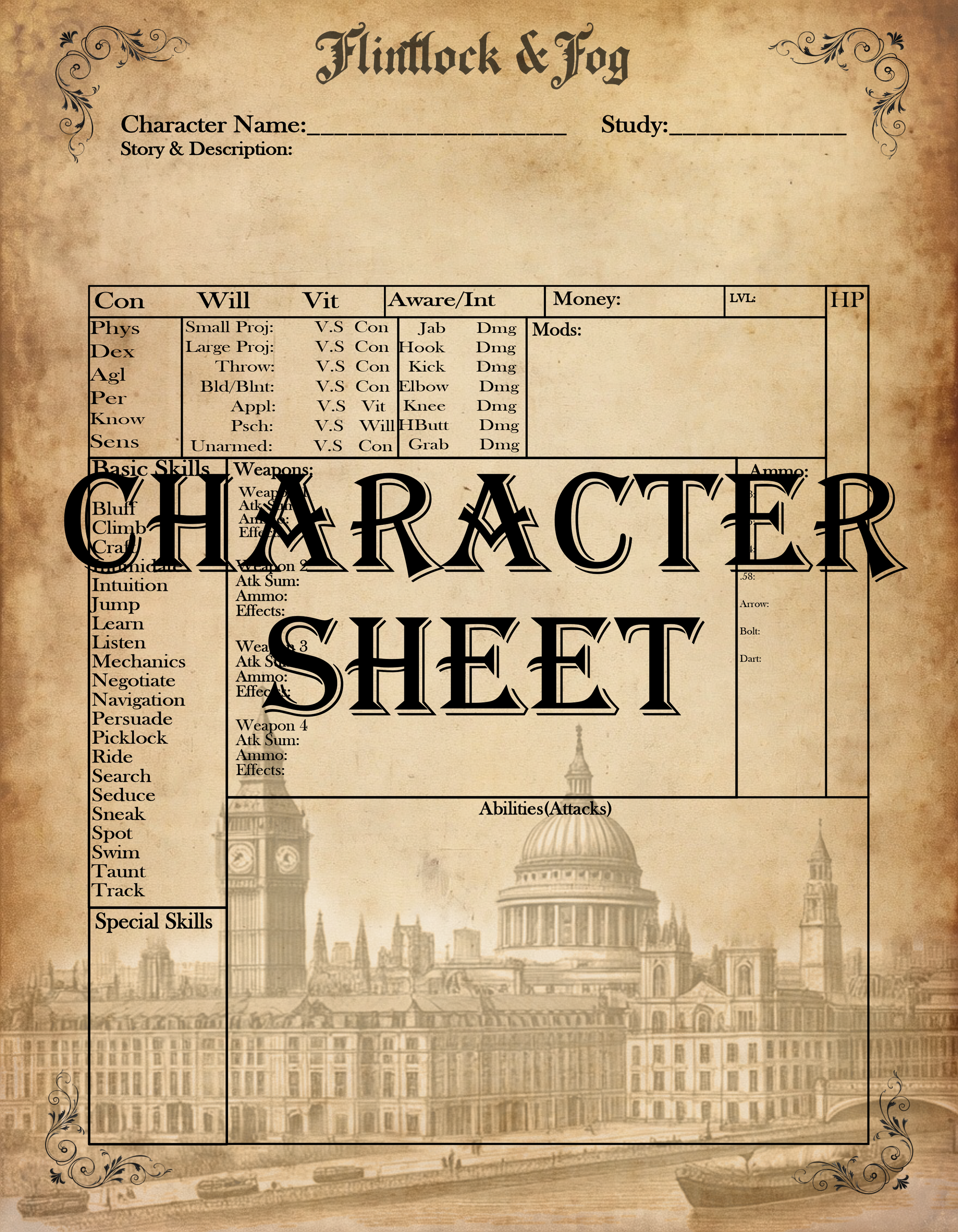 Character Sheet