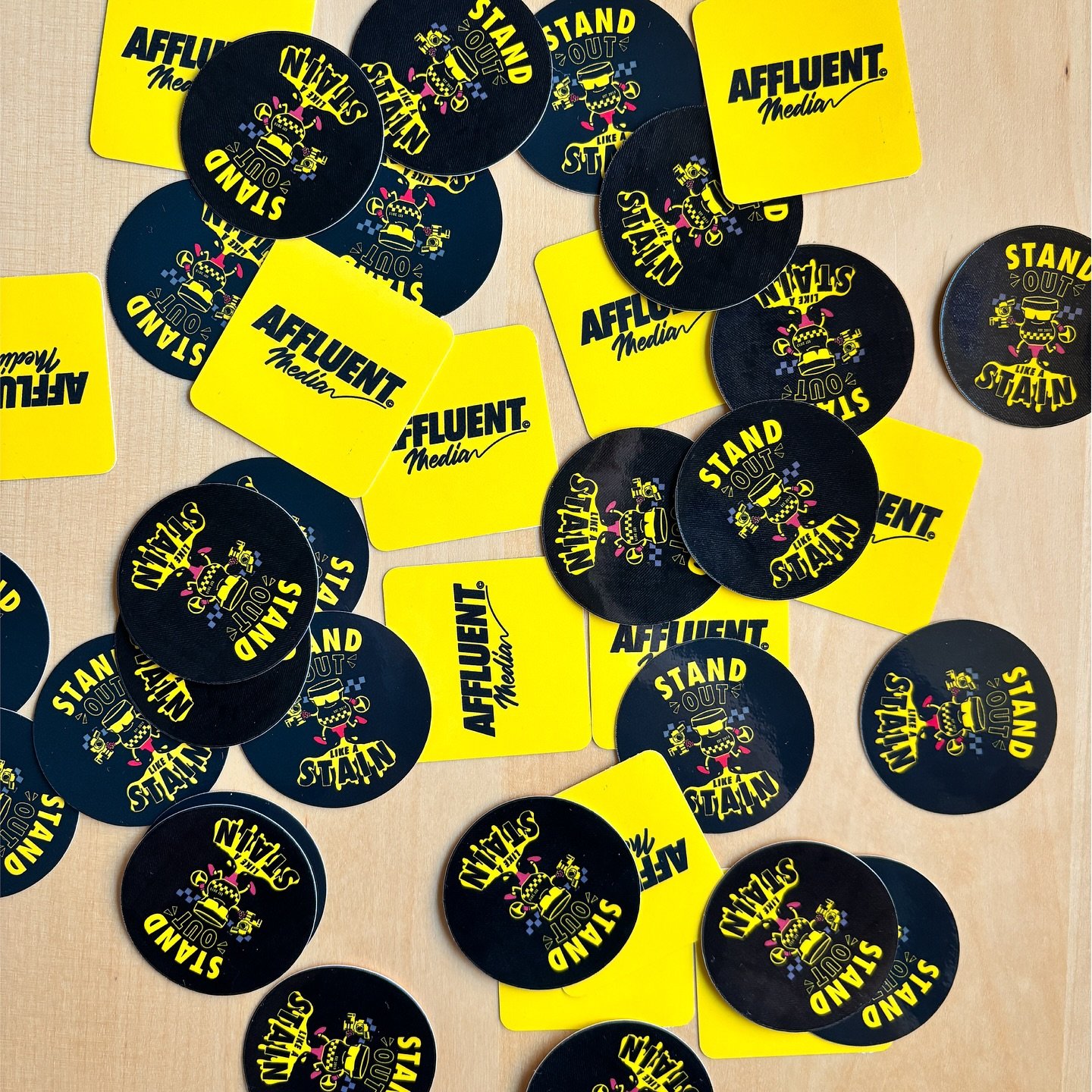 🐡 These are some awesome examples of the different types of stickers we make here at Chiisai! Our fantastic client @affluent_media had a vision and we brought it to life!🐡

#smallbusinessmelbourne #stickersmelbourne #brandmerch #brandstickers #melb