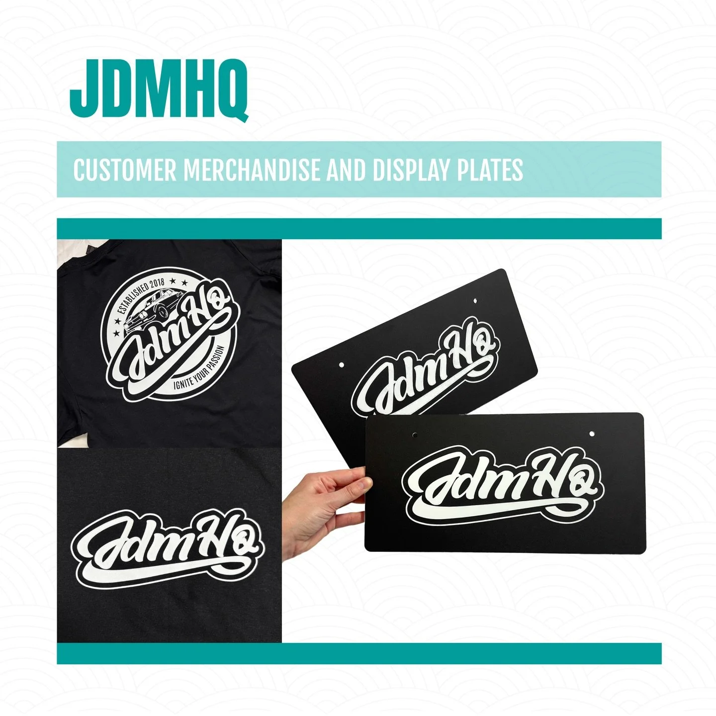 🐡 Another fantastic set of branded merch for the customers over at @jdmhq.mel as well as another awesome set of custom display plates 🐡

#smallbusinessmelbourne #brandingaustralia #brandingmelbourne #jmdcars #displayplates #customplates #carmerch #
