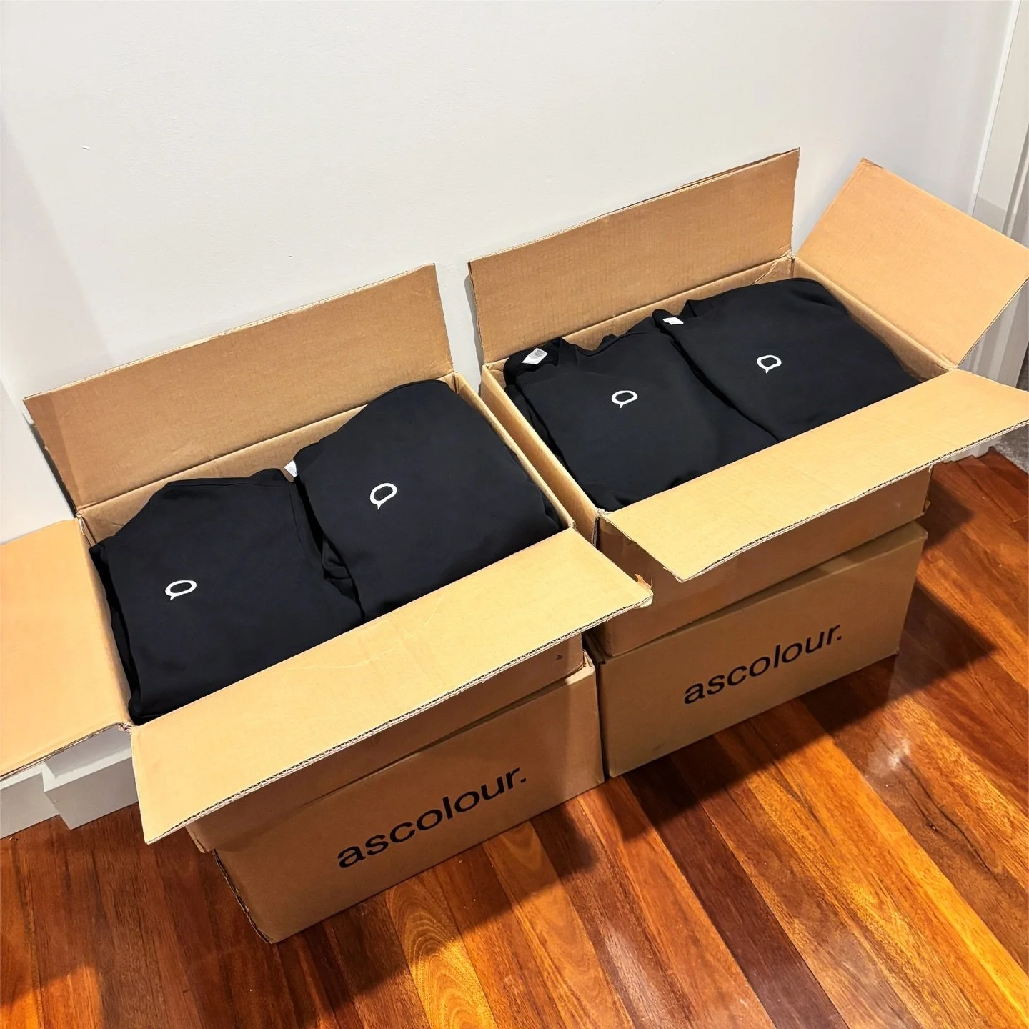 🐡 Four boxes of joy ready for their new homes 🐡

#smallbusinessmelbourne #customembroiderymelbourne #embroiderymelbourne #ascolour