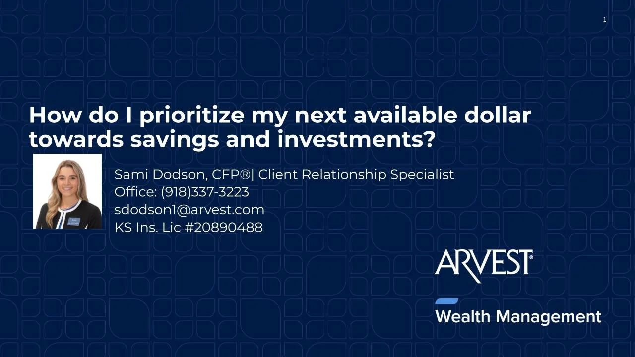Your next dollar: Save or Invest?