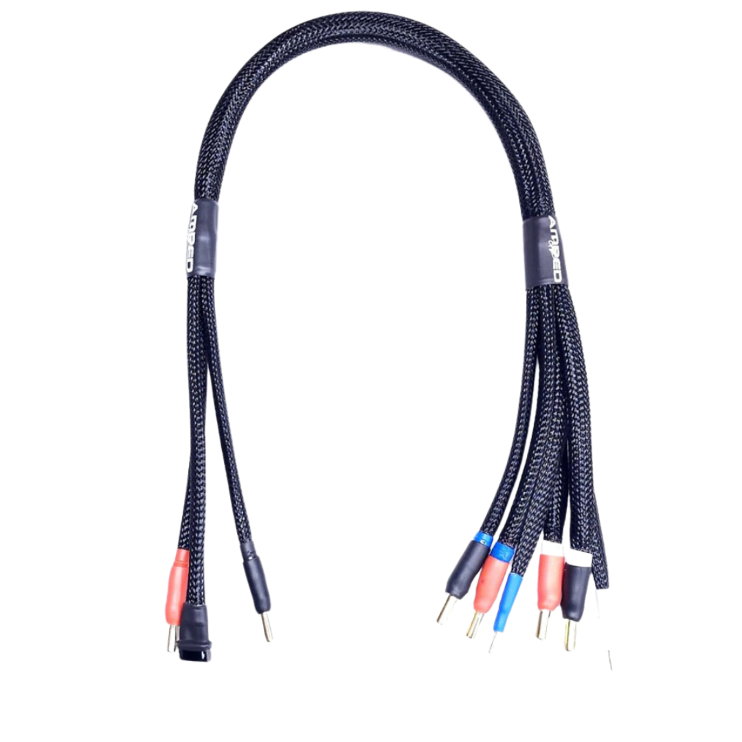 2s DUAL Fully Protected Balance Charge Lead w/ 5mm bullet connector 24" 10 awg