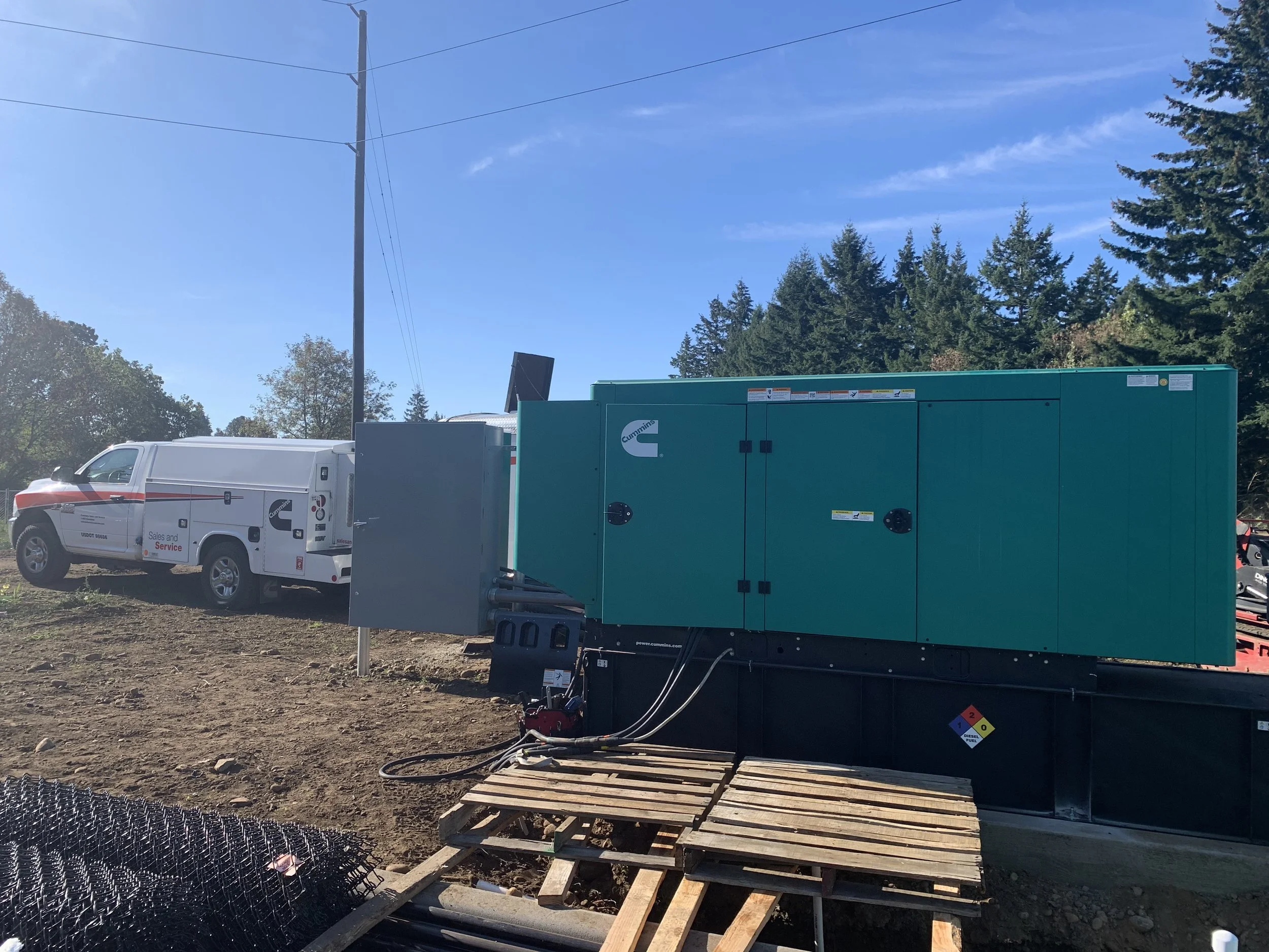 Large backup Genset