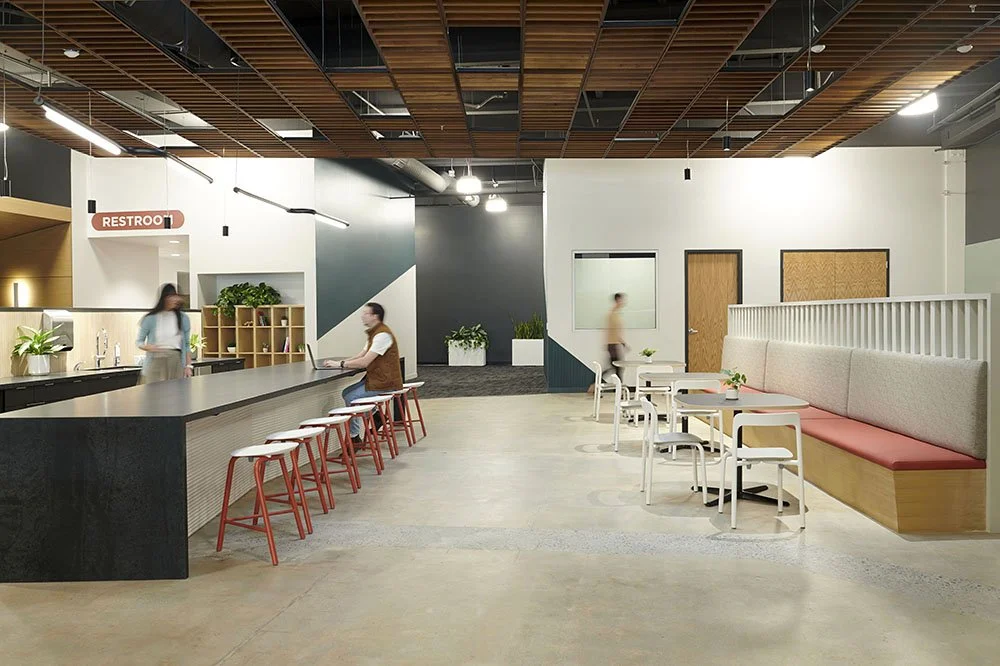 Kirsten Hepburn Photography, interior design, architecture, GSBS L3Harris amenity space, SLC