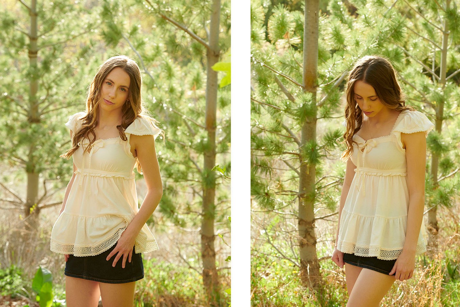 Kirsten Hepburn Photography senior class portrait of a teen in sparkling late afternoon light in Salt Lake City Utah