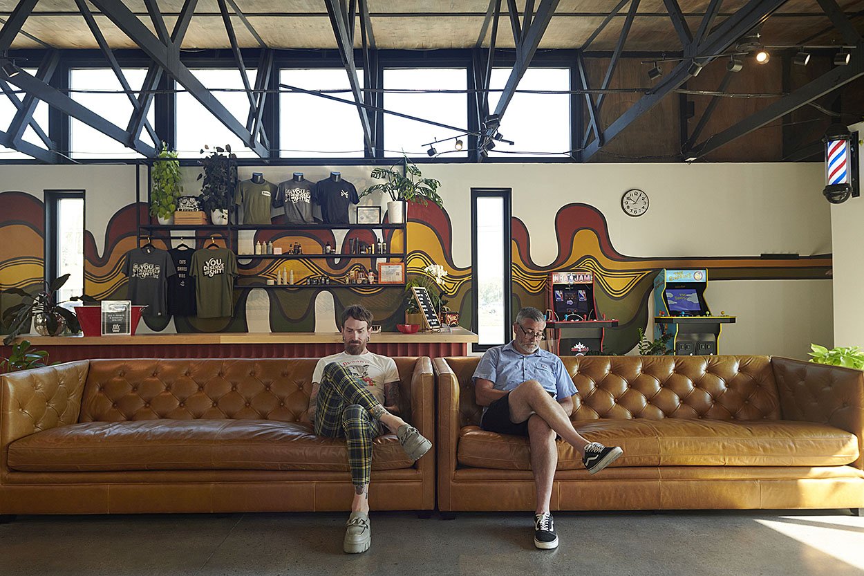 Kirsten Hepburn Photography Salt Lake City barber shop interior architecture AMD