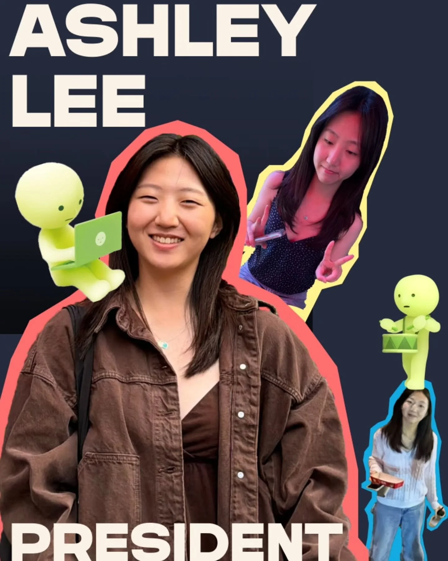 🎉 INTRODUCING our 2026-2027 E-Board!! 🎉

Come meet everyone at our first practice on Saturday September 12th at Lincoln Hall!! Open to everyone!! 🤯

Ashley Lee - Industrial and Labor Relations
Noah Oh - Biology and Society
Jessica Lin - Applied Ec
