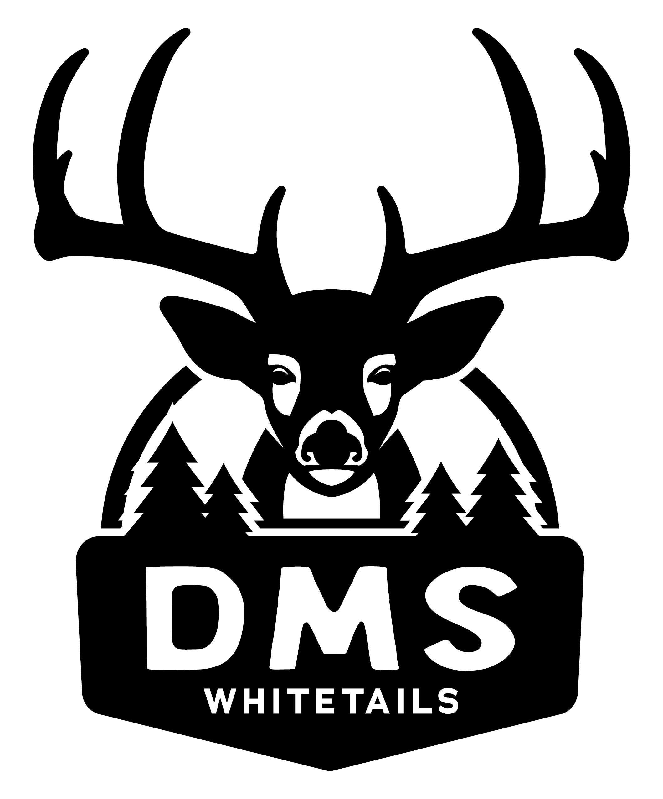 DMS Whitetails Logo B:W Outline.png