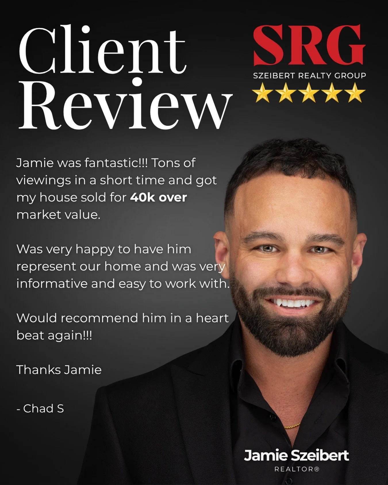 ⭐️⭐️⭐️⭐️⭐️

&ldquo;40K over market value with a process that felt seamless from start to finish.&rdquo;

Another great result driven by preparation, positioning, and strong execution. At SRG, every listing is approached as a team effort combining str