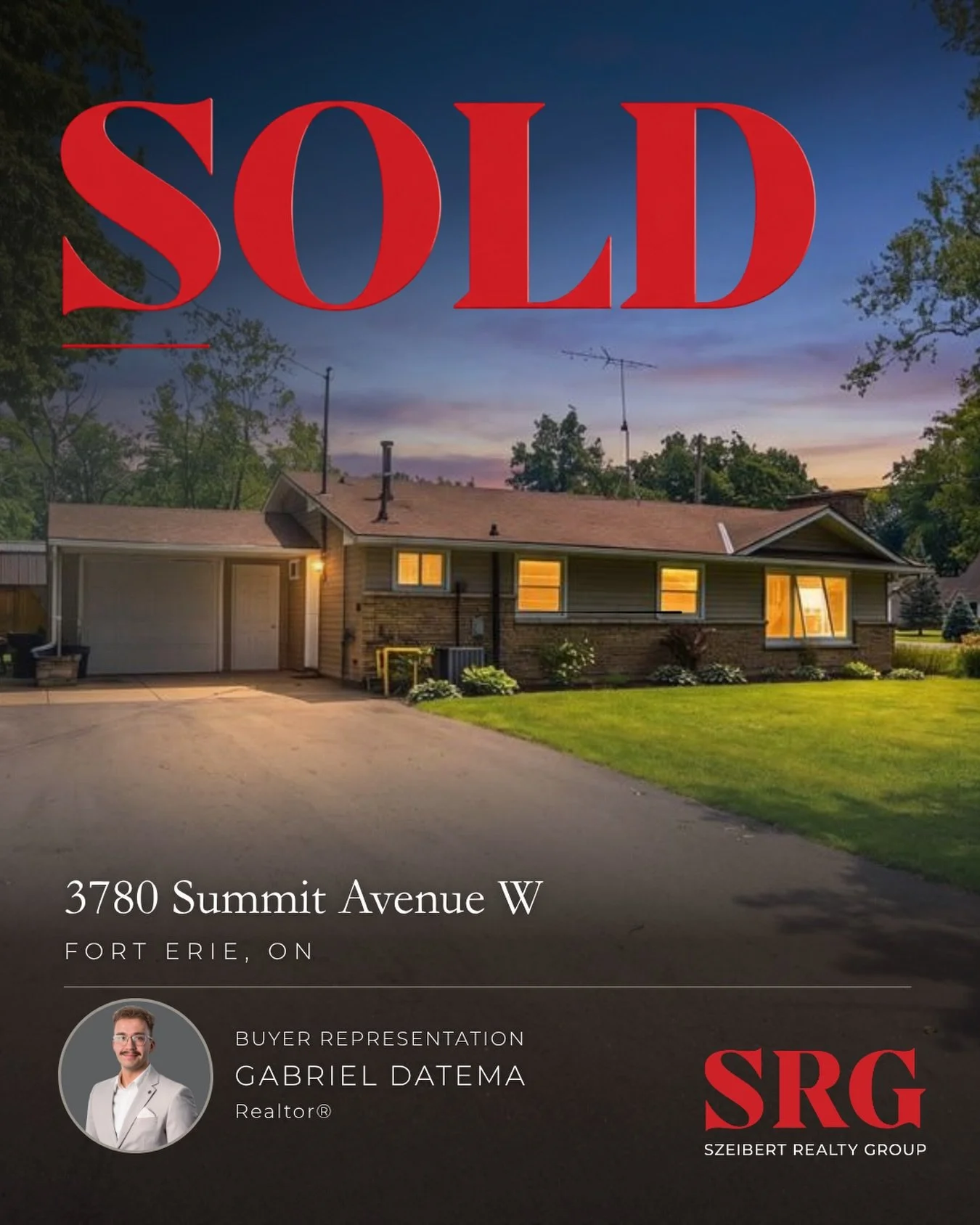 🔑

𝐒𝐎𝐋𝐃 | 𝐁𝐮𝐲𝐞𝐫 𝐑𝐞𝐩𝐫𝐞𝐬𝐞𝐧𝐭𝐚𝐭𝐢𝐨𝐧

📍3780 Summit Avenue W, Fort Erie

Congratulations to our buyers and to @gabrieldatema on the completion of this purchase.

𝐒𝐳𝐞𝐢𝐛𝐞𝐫𝐭 𝐑𝐞𝐚𝐥𝐭𝐲 𝐆𝐫𝐨𝐮𝐩 | 𝐑𝐄/𝐌𝐀𝐗 𝐍𝐢𝐚𝐠𝐚𝐫𝐚 