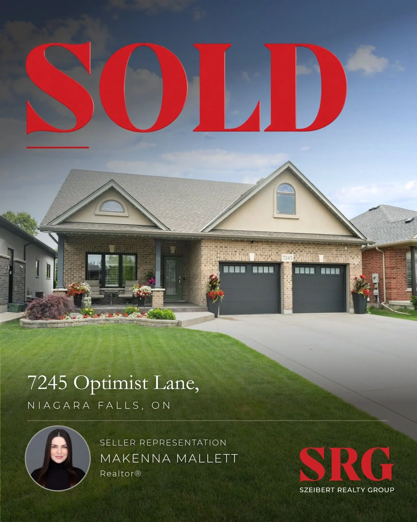⁣

𝐒𝐎𝐋𝐃 | 𝐒𝐞𝐥𝐥𝐞𝐫 𝐑𝐞𝐩𝐫𝐞𝐬𝐞𝐧𝐭𝐚𝐭𝐢𝐨𝐧⁣
⁣⁣
Congratulations to our clients and @realtormakenna on the successful sale of 7245 Optimist Lane in Niagara Falls.⁣⁣
⁣
Thank you to our clients for choosing Szeibert Realty Group. It was a pr