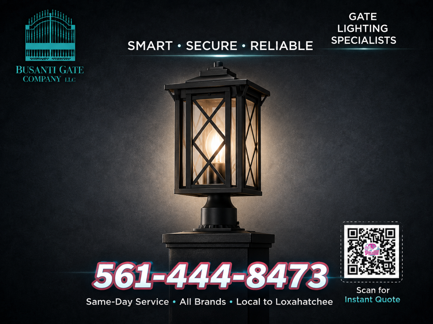 GATE LIGHTS FOR POSTS IN LOXAHATCHEE