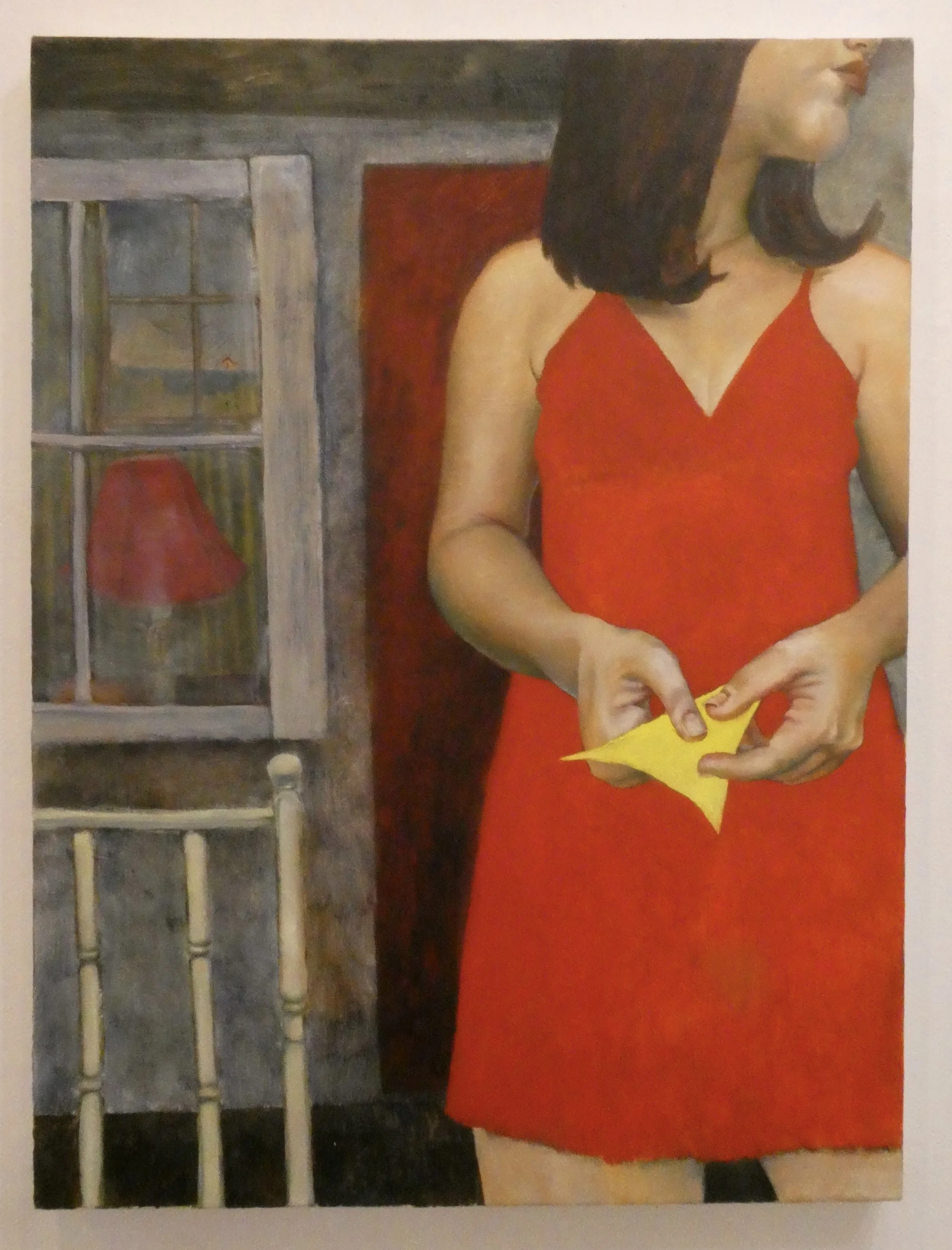 Paper, 2025, oil on canvas, 48 x 36 in