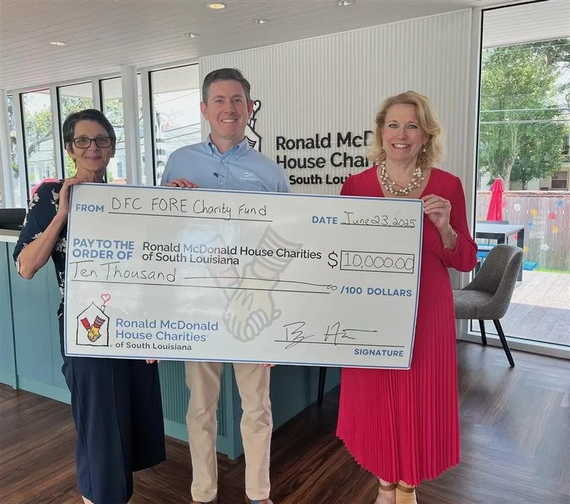 DonahueFavret donates $10,000 for Ronald McDonald House Charities of South Louisiana playground