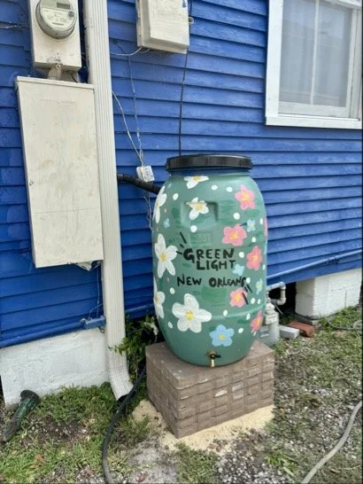 Entergy New Orleans rain barrel installations