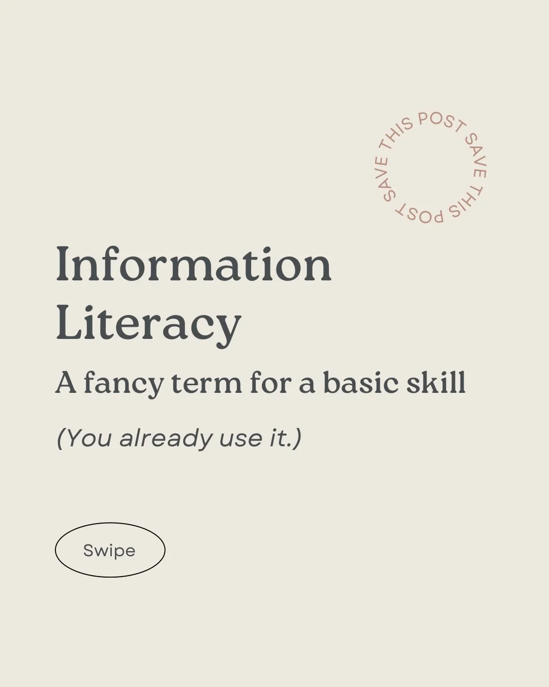 Information literacy isn&rsquo;t complicated 📚

It&rsquo;s about slowing down ⏸️, asking better questions ❓, and checking what you find before you share.

These five steps work everywhere, from news stories 🗞️ to social media 📱.

💬 Which step do 