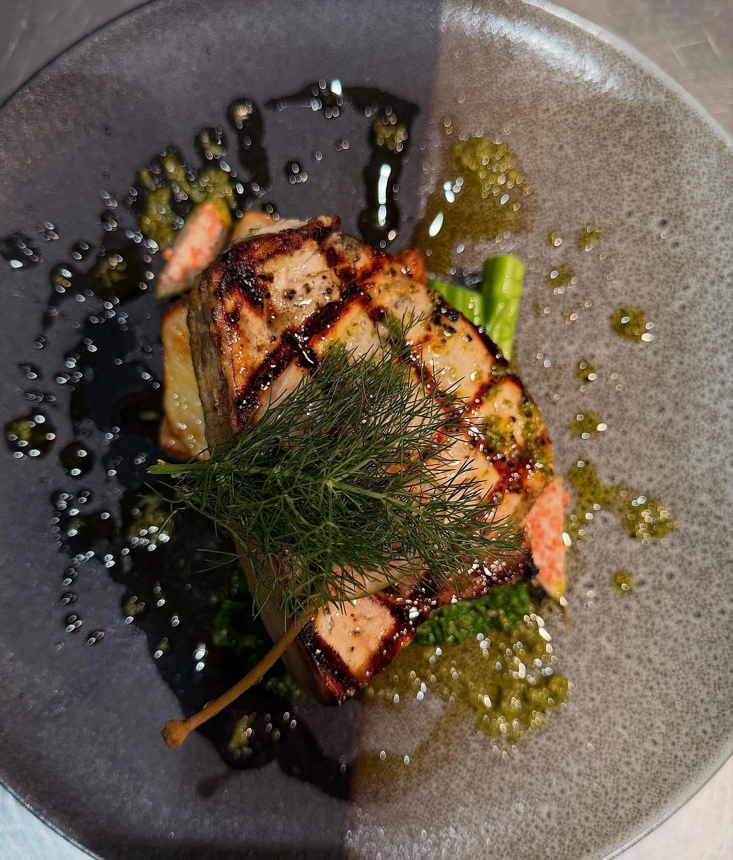 This weeks special:
SWORDFISH FILLET
Chargrilled swordfish fillet served with roasted kipfler potatoes, charred broccolini and blistered cherry tomatoes&hellip;
Finished with a basil pesto dressing and fresh lemon 🍋