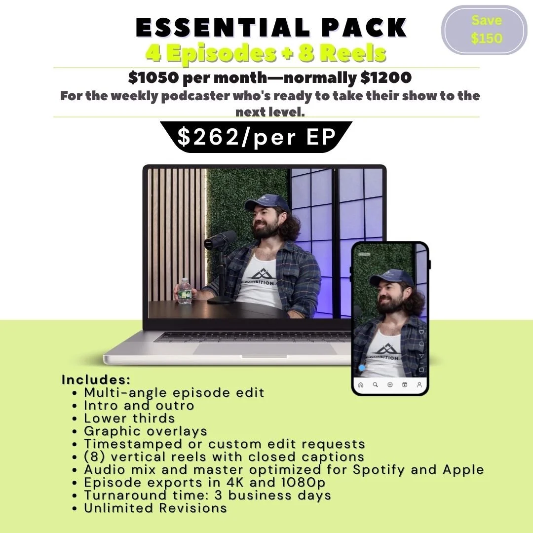 ESSENTIAL EDIT PACK (4 Podcast Episodes)