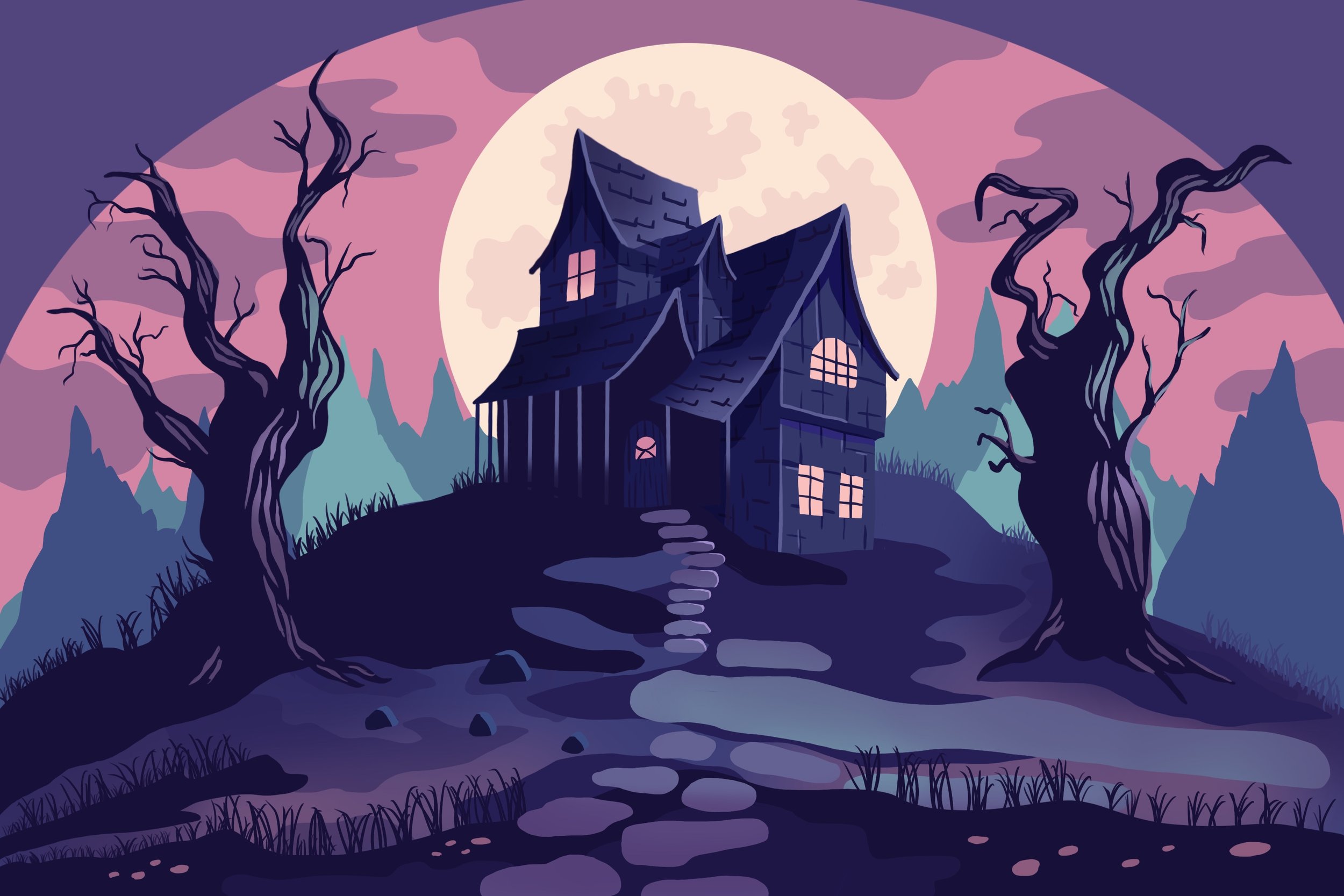 Procreate practice – based on tutorials by @floortjesart