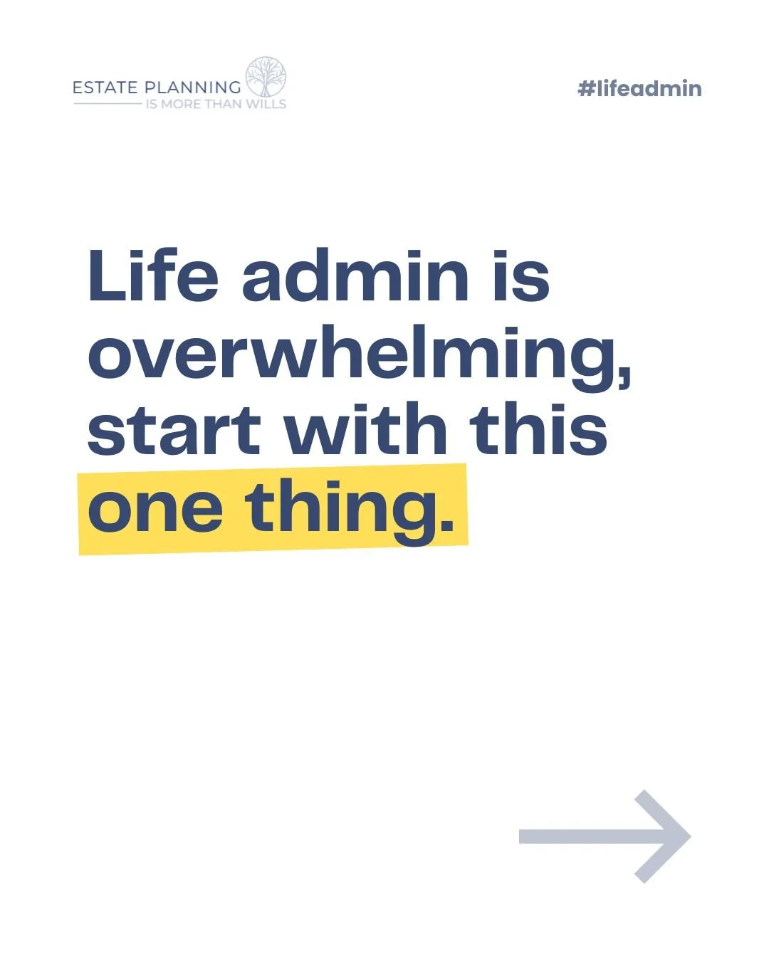 Set up a life admin account