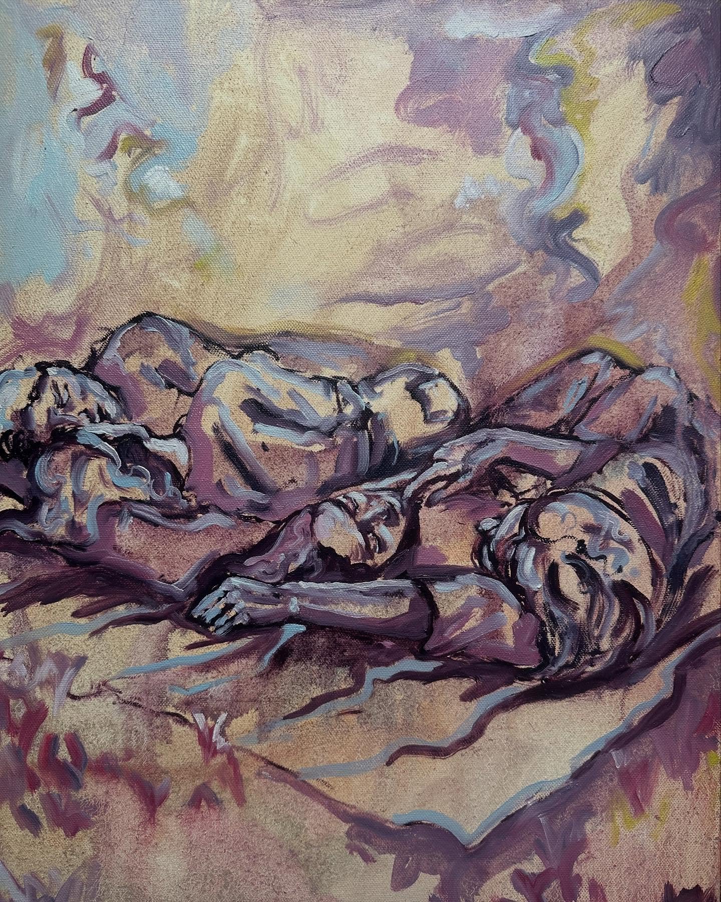 Currently untitled
Unsure on how finished this is or what I’m going to name it
30x40cm
Oil on canvas
.
.
.
.
.
.
.
#oilpainting #contemporarypainting #welshart #artstudio #figurativepainting #contemporaryart