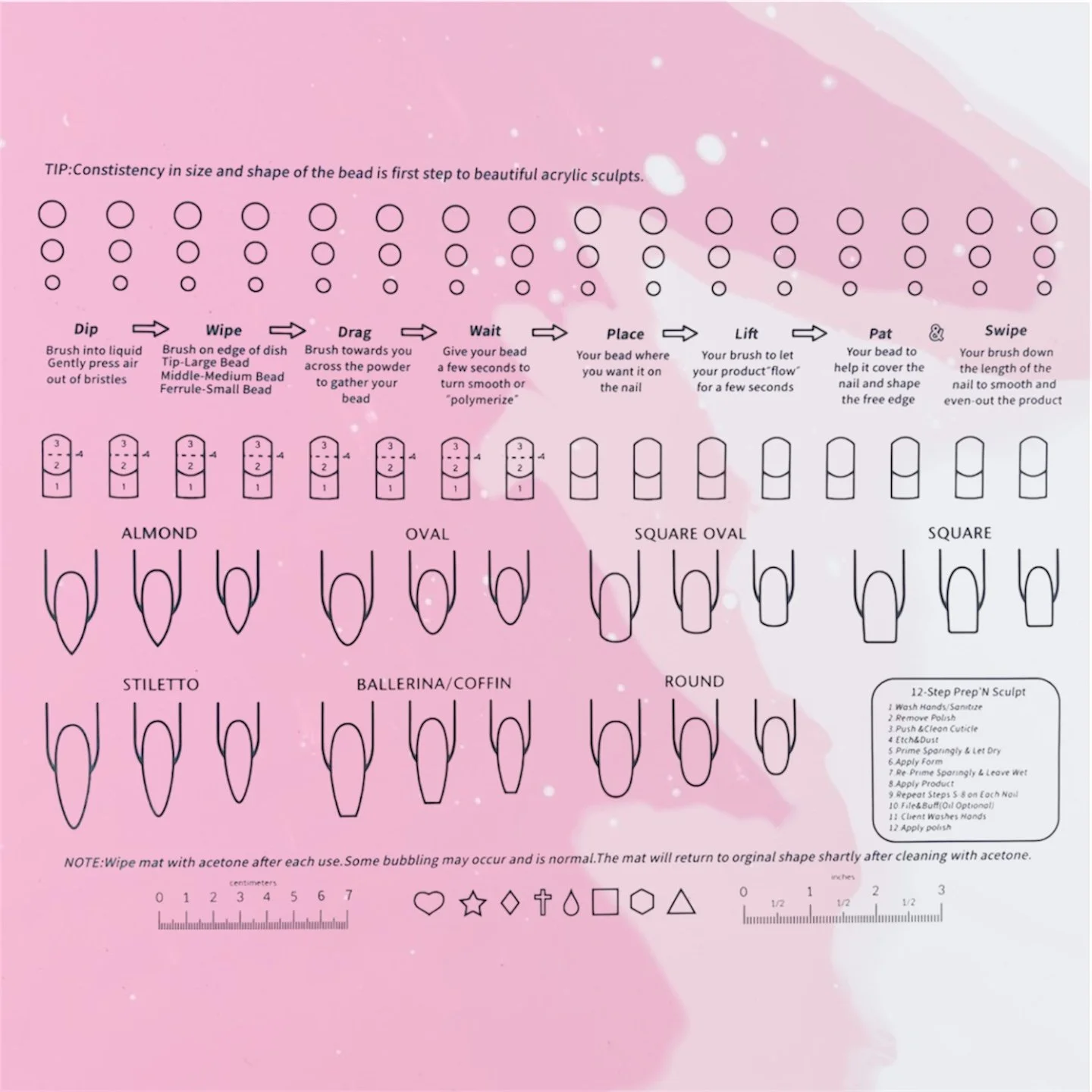 Acrylic Practice Silicone Mat