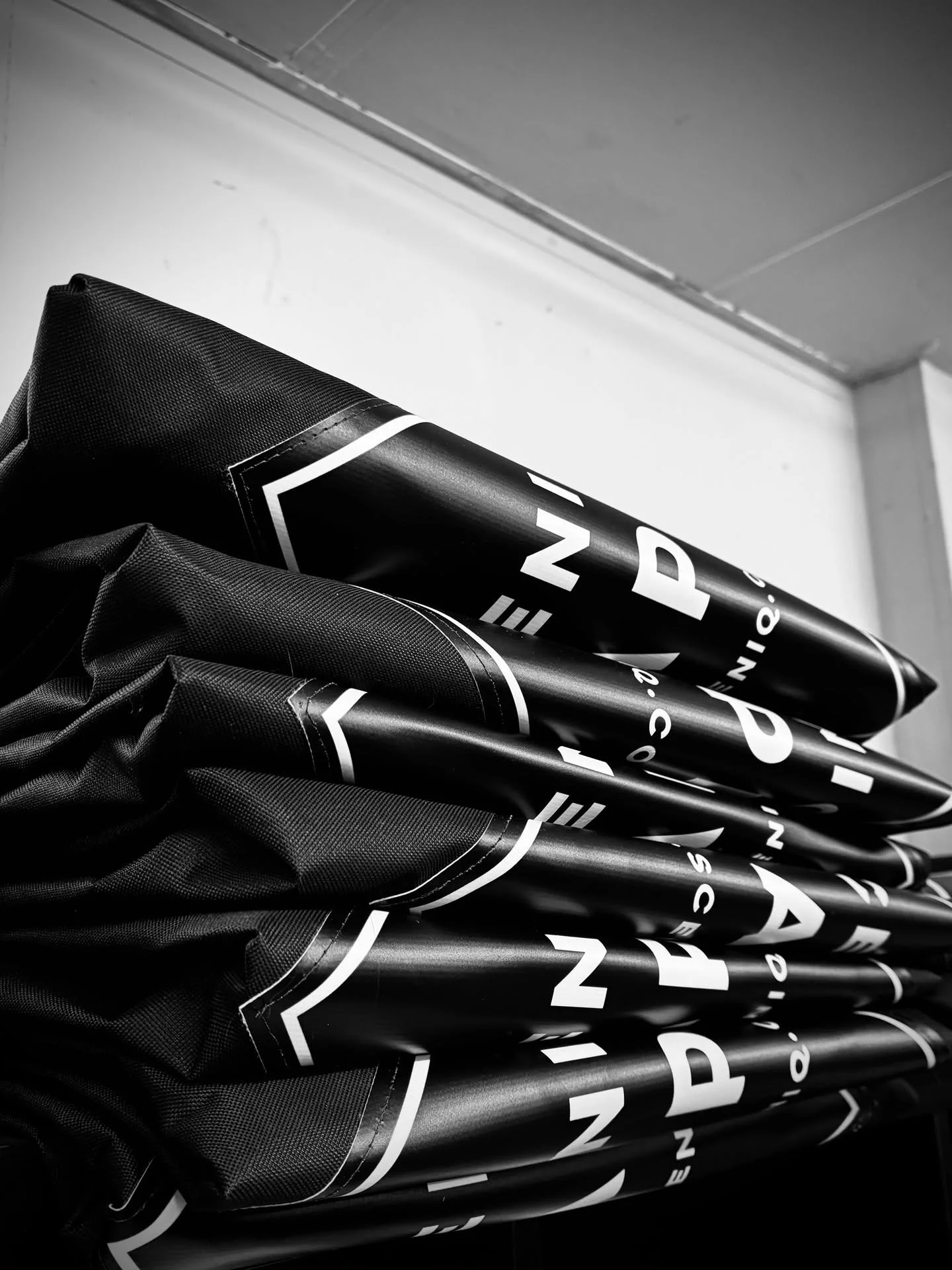 Mountains of cloth.
Stacks of drape bags.
A few months from now? All of this becomes stage magic. ✨