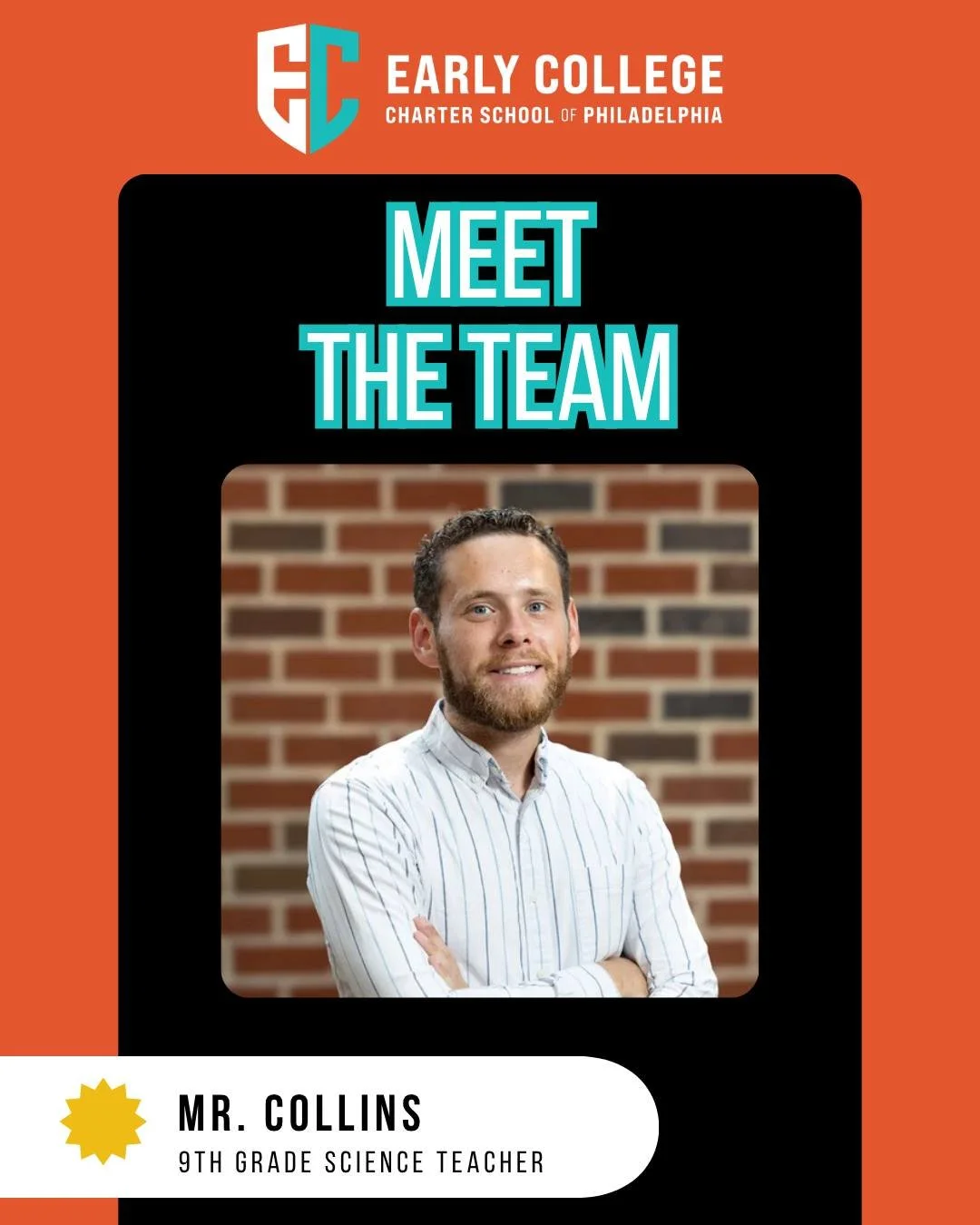 🔬 Meet Mr. Collins, our 9th Grade Science Teacher!

Mr. Collins brings three years of experience teaching science and believes learning should be active, collaborative and fun.

He&rsquo;s excited to be part of ECPHL&rsquo;s founding year and the cr