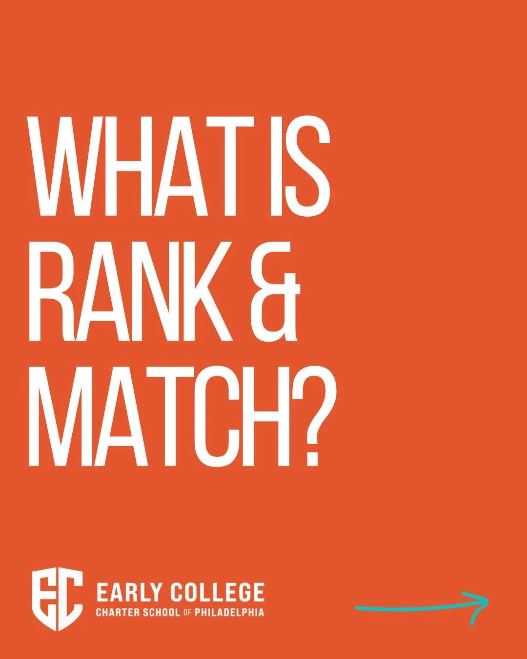 Know an incoming 6th or 9th grader considering applying to ECPHL for the 2027&ndash;28 school year? Here&rsquo;s one term they&rsquo;ll want to know: Rank &amp; Match.

Through Apply Philly Charter, families can apply to participating charter schools