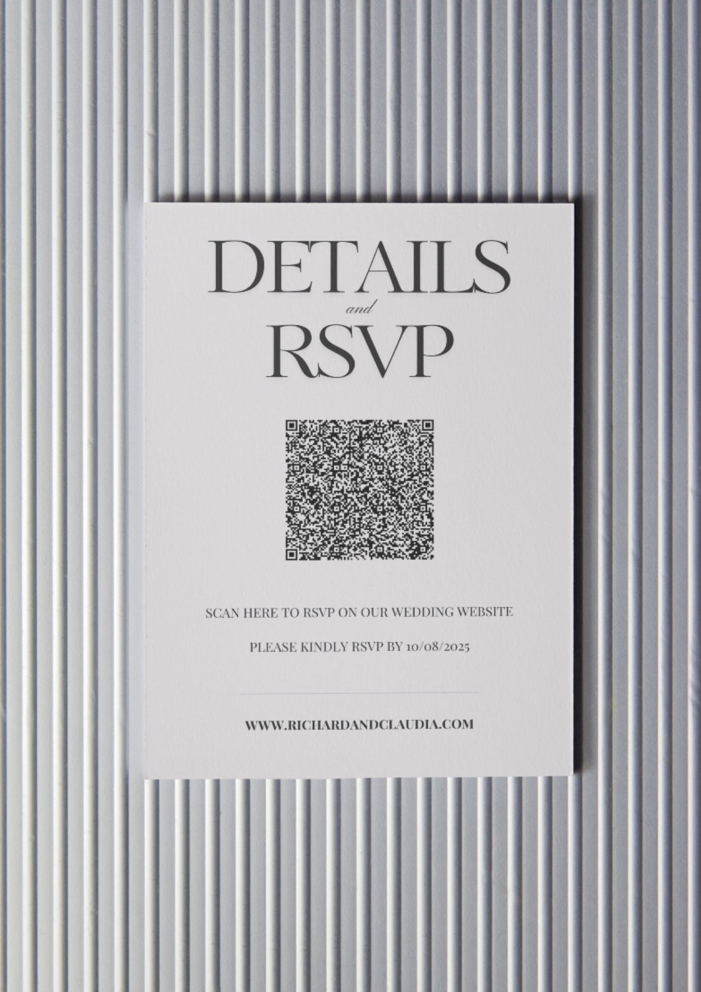 Onyx RSVP Card